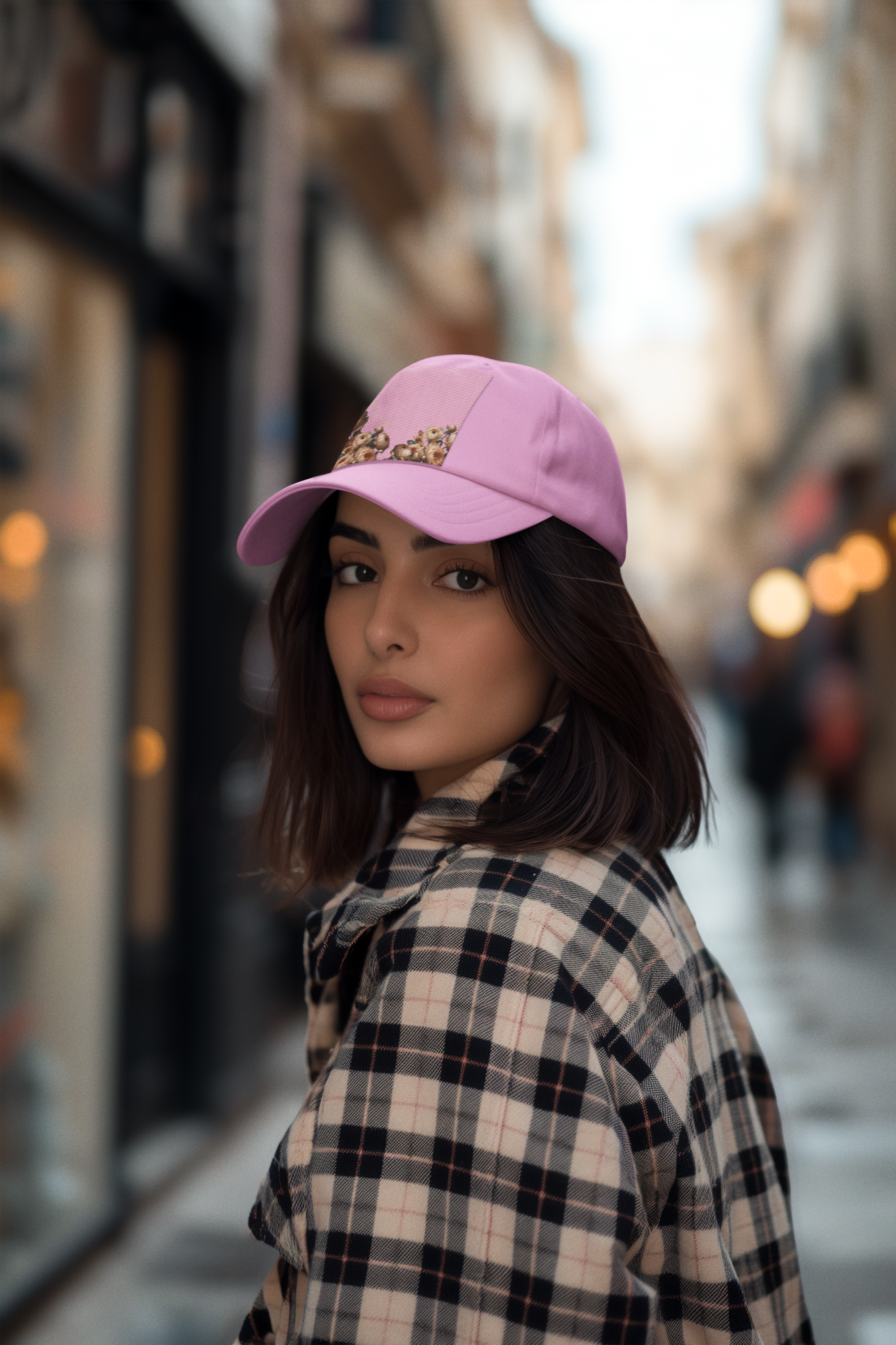 'Bruja Chula' Floral Mid-Profile Baseball Cap product thumbnail image 'Bruja Chula' Floral Mid-Profile Baseball Cap product thumbnail image