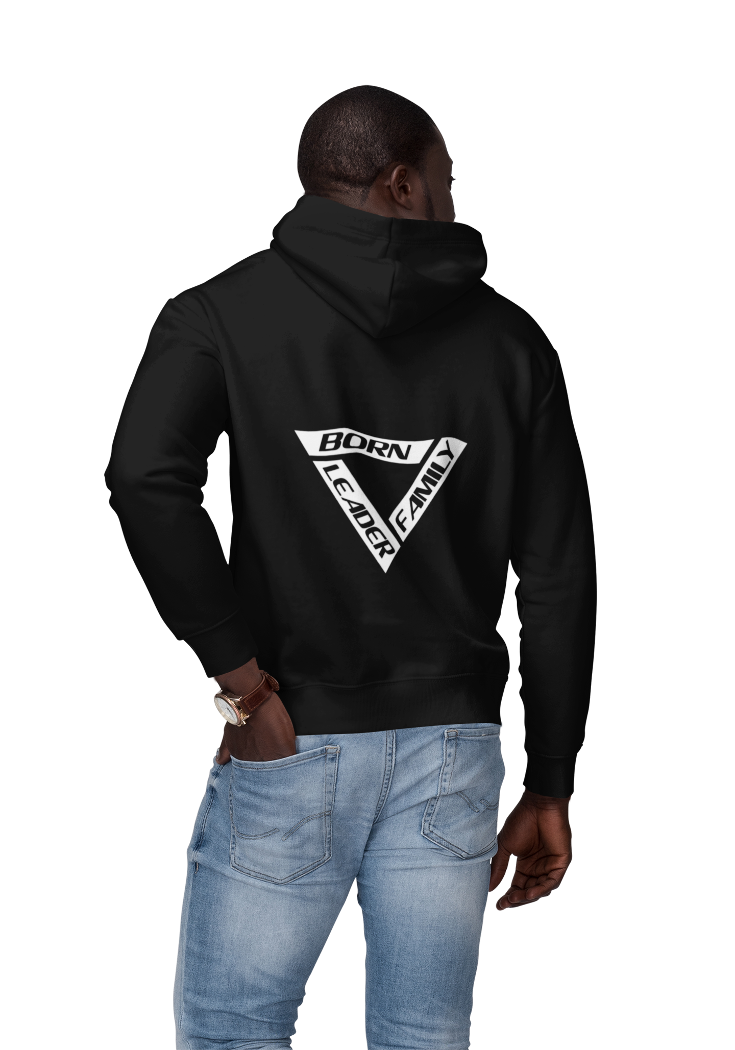 Youth Hoodie - "Born Leader, Family" Triangle Graphic product thumbnail image