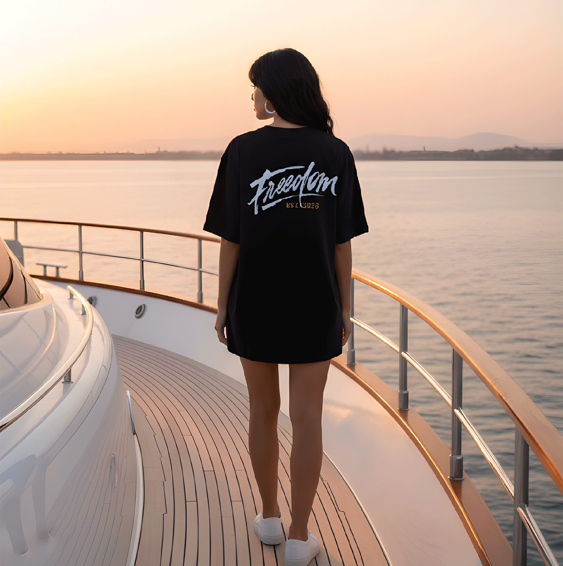 FREEDOM Minimalist Graffiti Oversized Tee — Unisex Bold Streetwear Graphic Shirt product thumbnail image FREEDOM Minimalist Graffiti Oversized Tee — Unisex Bold Streetwear Graphic Shirt product thumbnail image