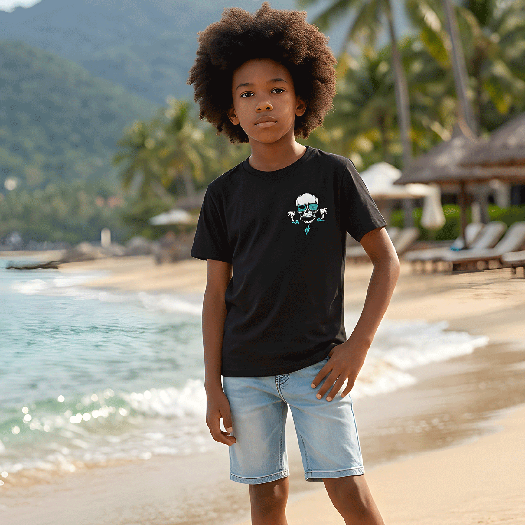 HS Youth - Life Is Better When You Surf - Unisex Short Sleeve Tee - Skull Streetwear product thumbnail image