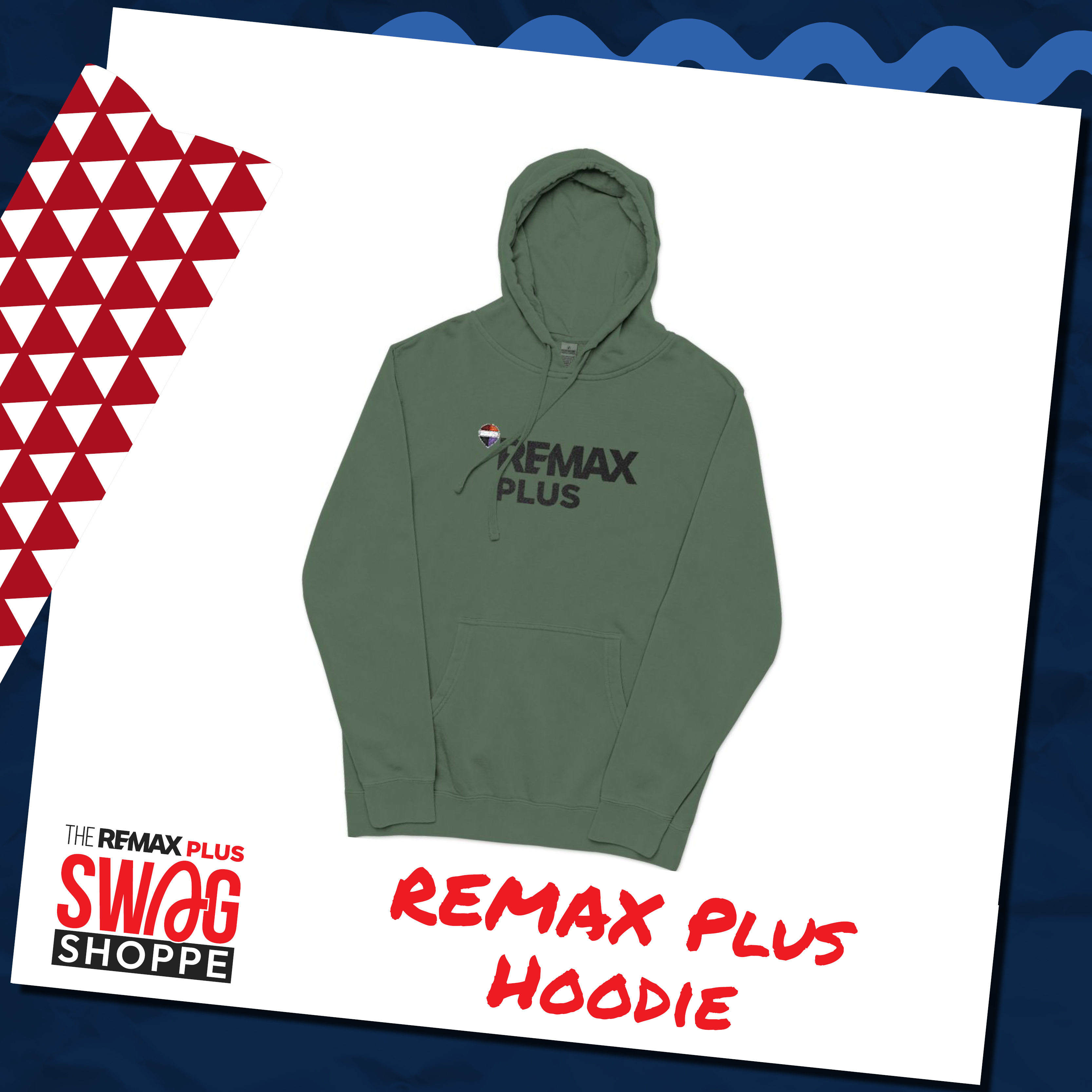REMAX Plus Unisex Pigment-Dyed Hoodie product thumbnail image