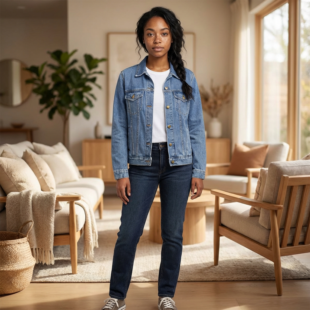 Denim Jacket – LOVE Red White & Blue Graphic Unisex Denim Jacket product thumbnail image Denim Jacket – LOVE Red White & Blue Graphic Unisex Denim Jacket product thumbnail image