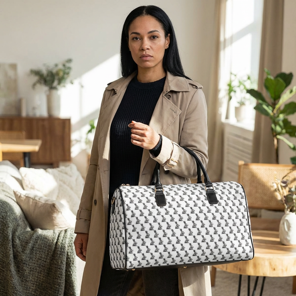 Monogram White Duffle Weekender product thumbnail image