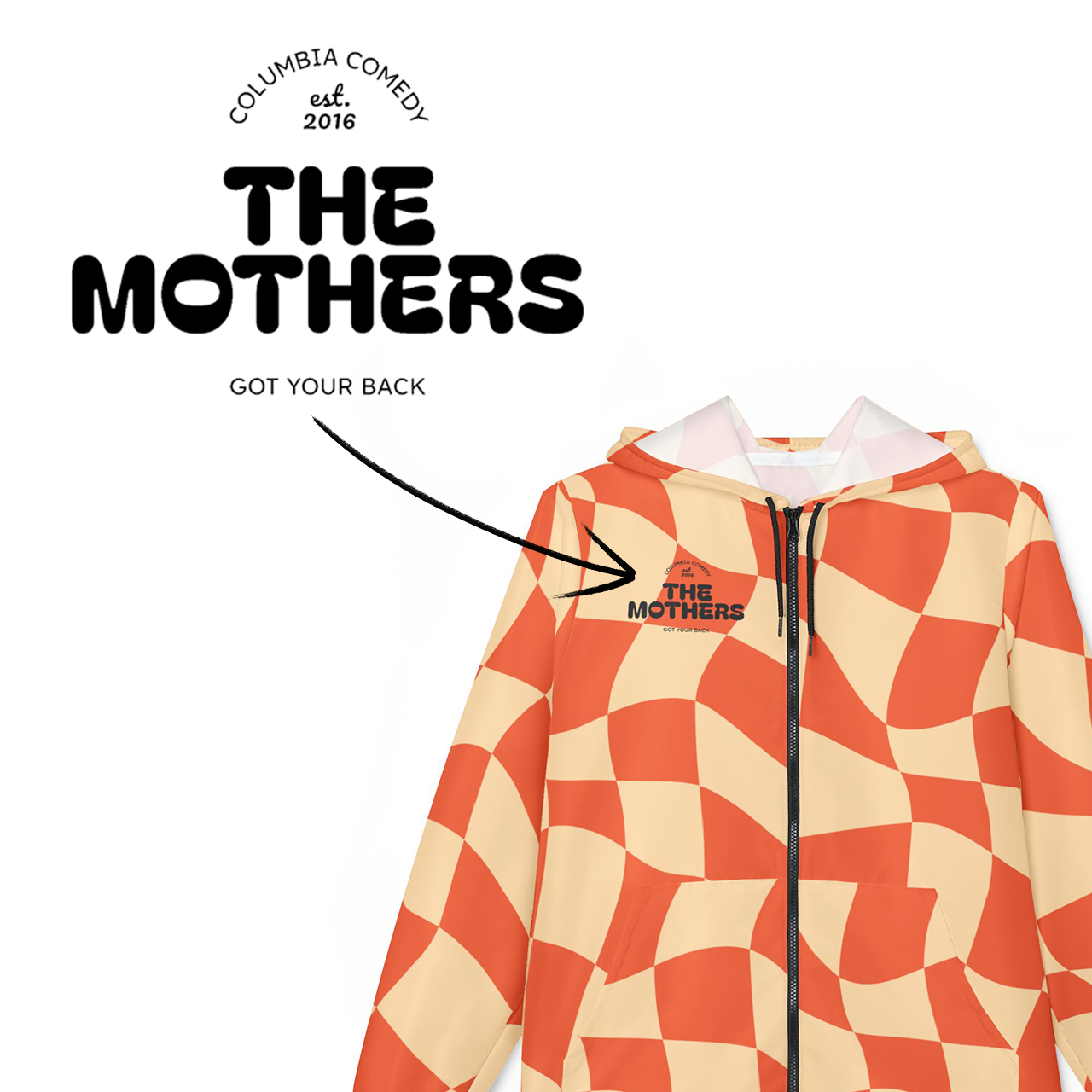 Limited Edition Mothers Retro Checkered Windbreaker product thumbnail image Limited Edition Mothers Retro Checkered Windbreaker product thumbnail image