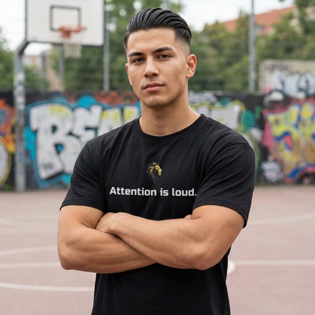 7 Lion Code Series “Respect is Forever” Oversized Boxy Tee  product thumbnail image