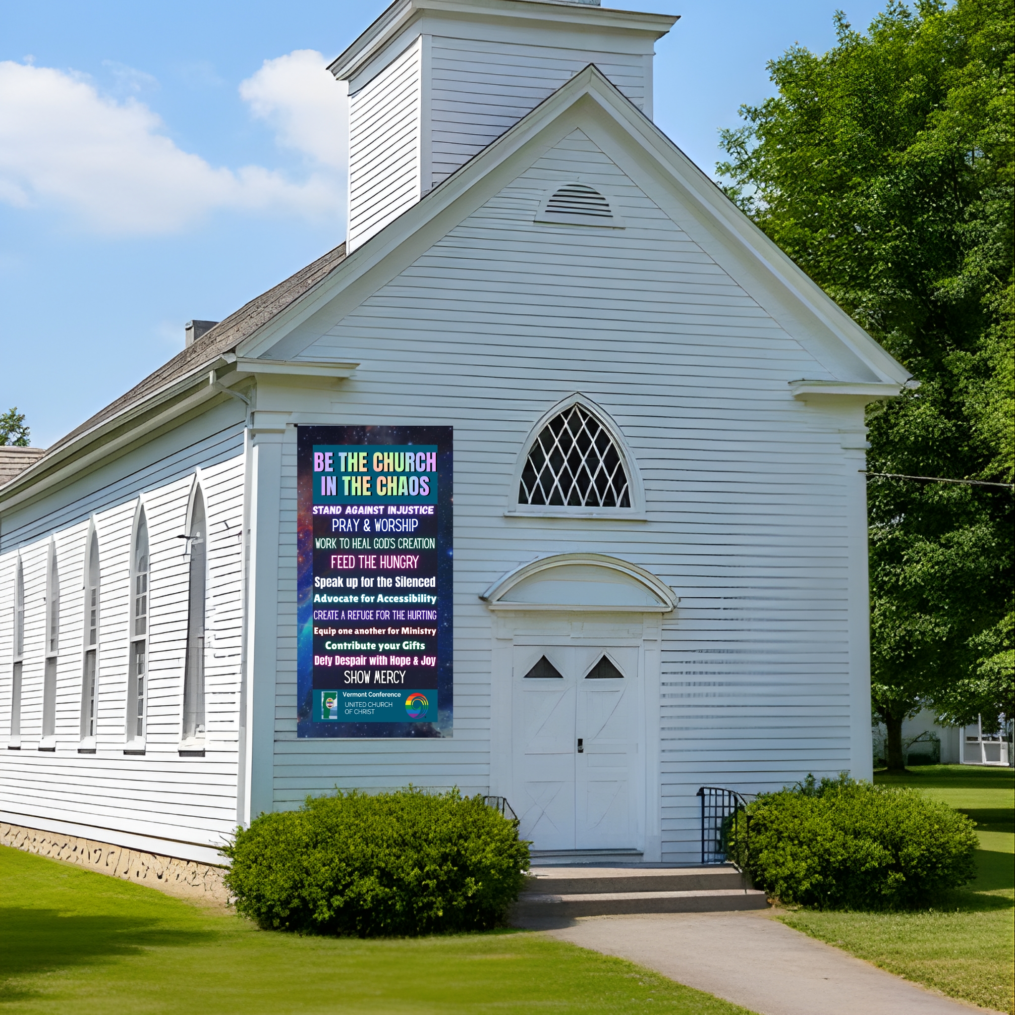 Vertical Banner 36"x72" I The AM26 "Be the Church" Banner  product thumbnail image