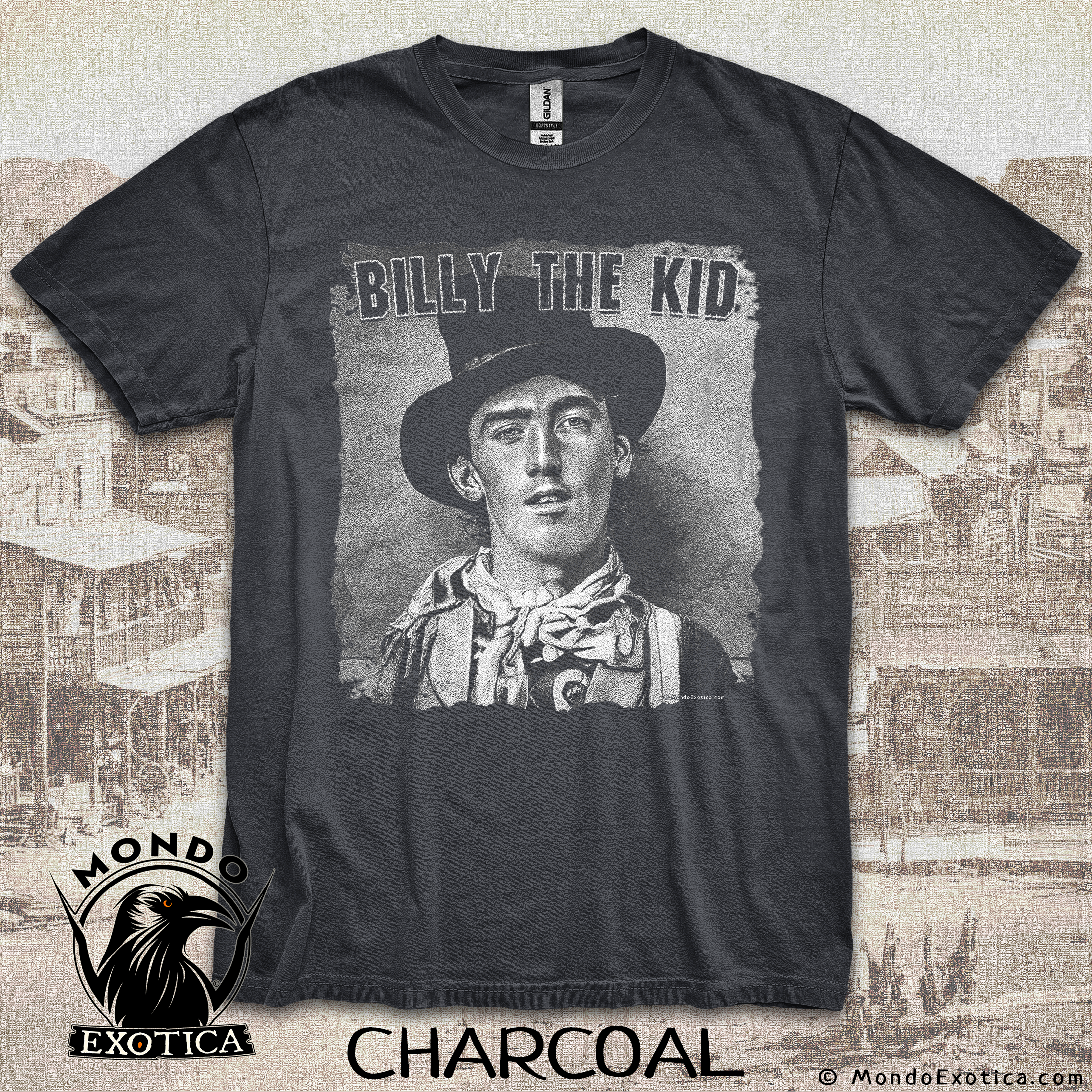 Billy The Kid T-Shirt... Cowboy Outlaw Gunfighter Of The Wild West... Western T-Shirt product thumbnail image