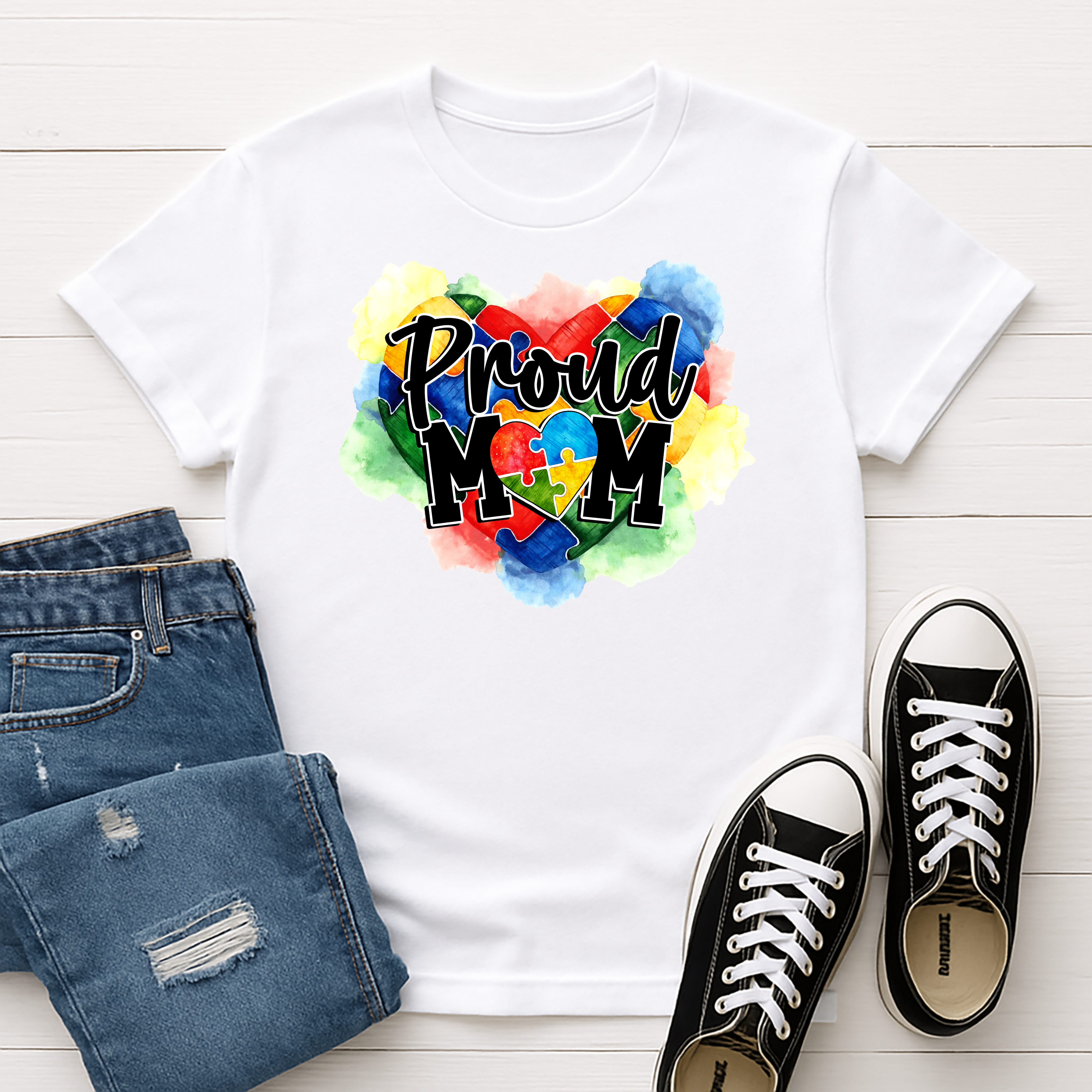 Proud Mom Autism Tee