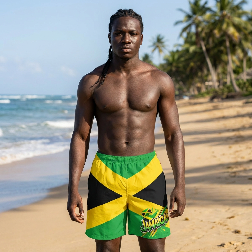 Jamaican Men's Board Shorts, Summer Swim Trunks, Beachwear, Vacation Shorts, Caribbean Style Shorts, Pool Party Attire product thumbnail image Jamaican Men's Board Shorts, Summer Swim Trunks, Beachwear, Vacation Shorts, Caribbean Style Shorts, Pool Party Attire product thumbnail image