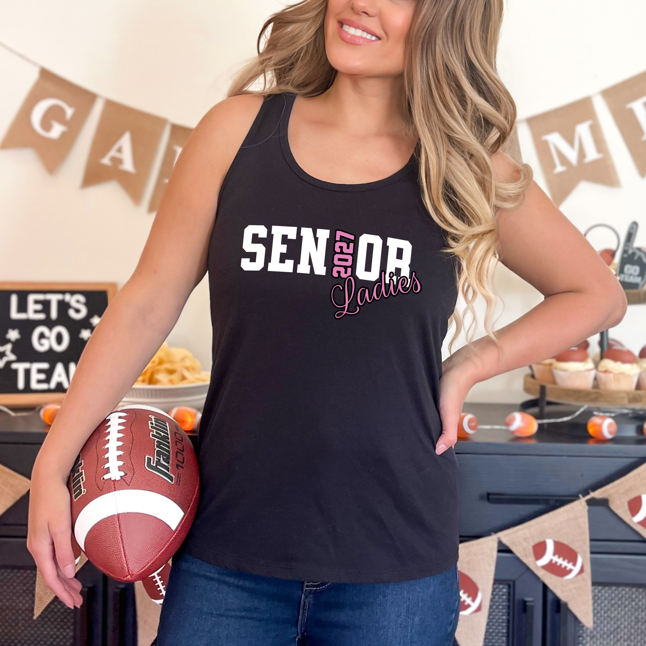 Senior Ladies Racerback Tank - Class of 2027 product thumbnail image Senior Ladies Racerback Tank - Class of 2027 product thumbnail image