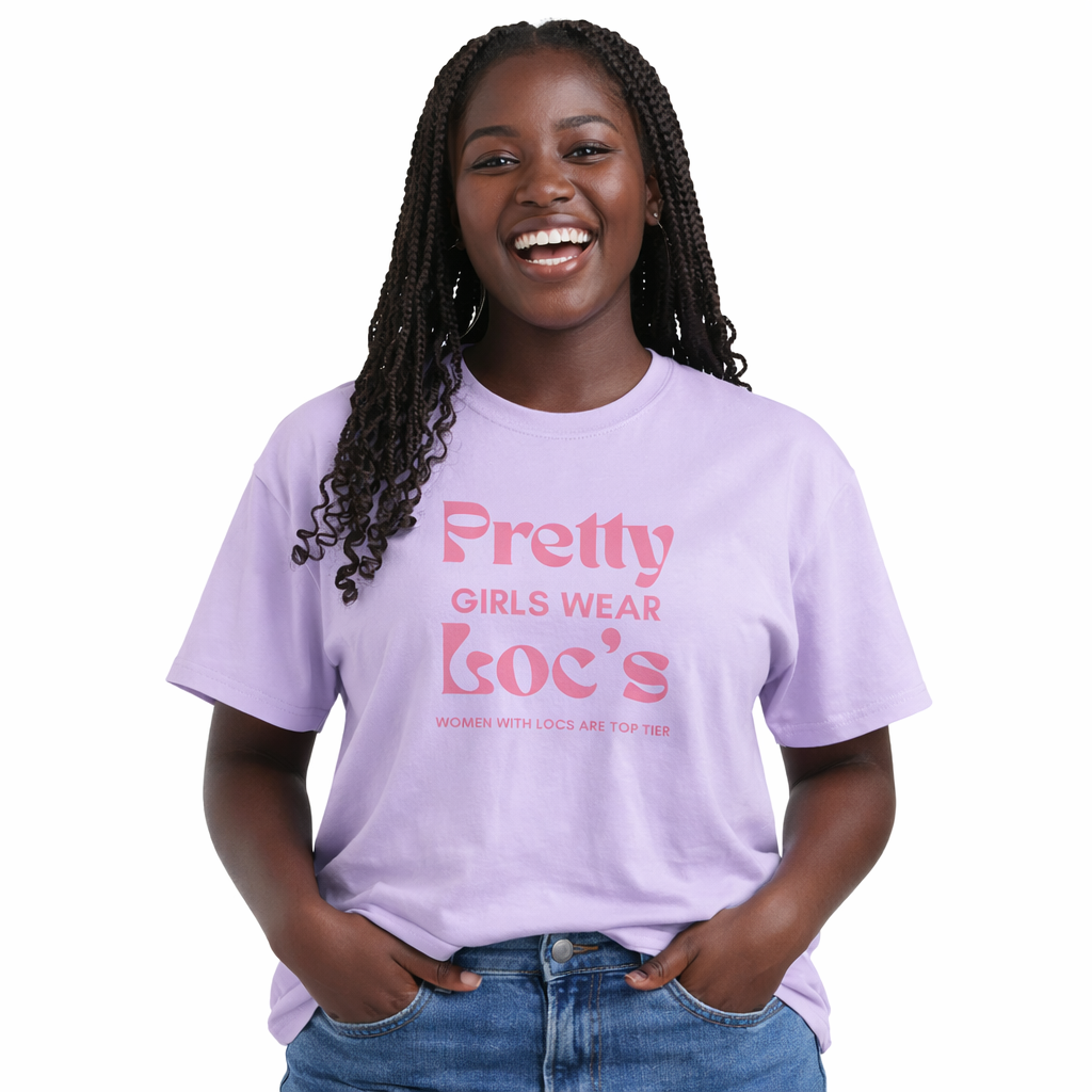 Dreadlocks Appreciation "Pretty Girls Wear Loc's" Black Women Graphic Cropped Tee product thumbnail image Dreadlocks Appreciation "Pretty Girls Wear Loc's" Black Women Graphic Cropped Tee product thumbnail image