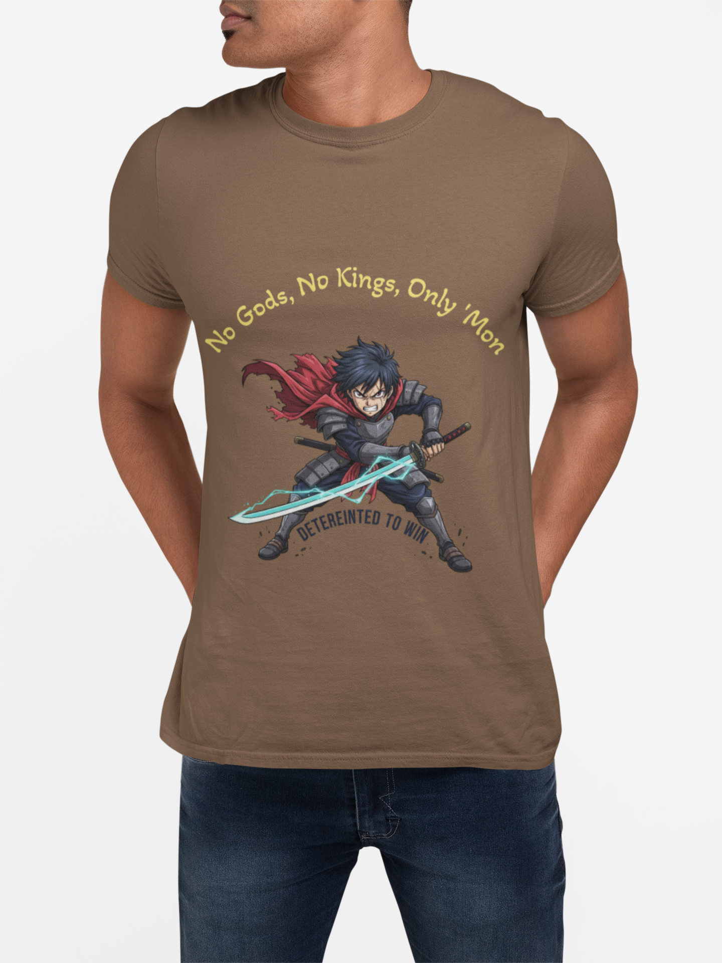 Gamer Knight T-Shirt - "No Gods, No Kings, Only Mon" Pixel Art Sword Tee product thumbnail image Gamer Knight T-Shirt - "No Gods, No Kings, Only Mon" Pixel Art Sword Tee product thumbnail image
