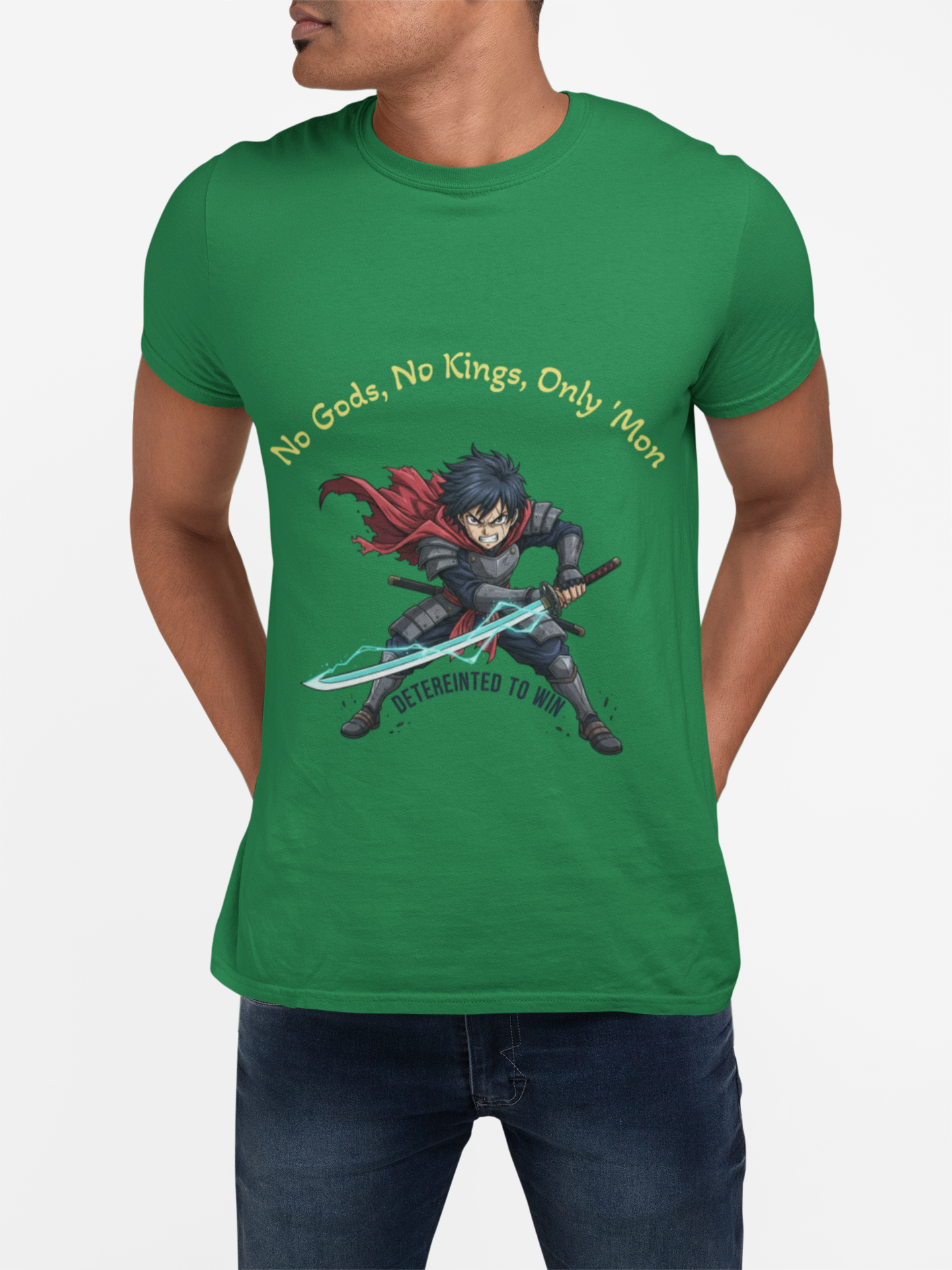 Gamer Knight T-Shirt - "No Gods, No Kings, Only Mon" Pixel Art Sword Tee product thumbnail image Gamer Knight T-Shirt - "No Gods, No Kings, Only Mon" Pixel Art Sword Tee product thumbnail image