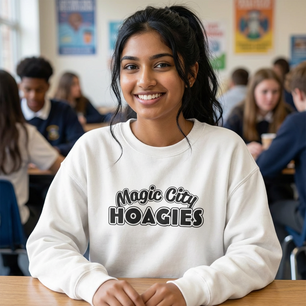 Magic City Hoagies Crewneck Sweatshirt — Retro Deli Logo product thumbnail image Magic City Hoagies Crewneck Sweatshirt — Retro Deli Logo product thumbnail image