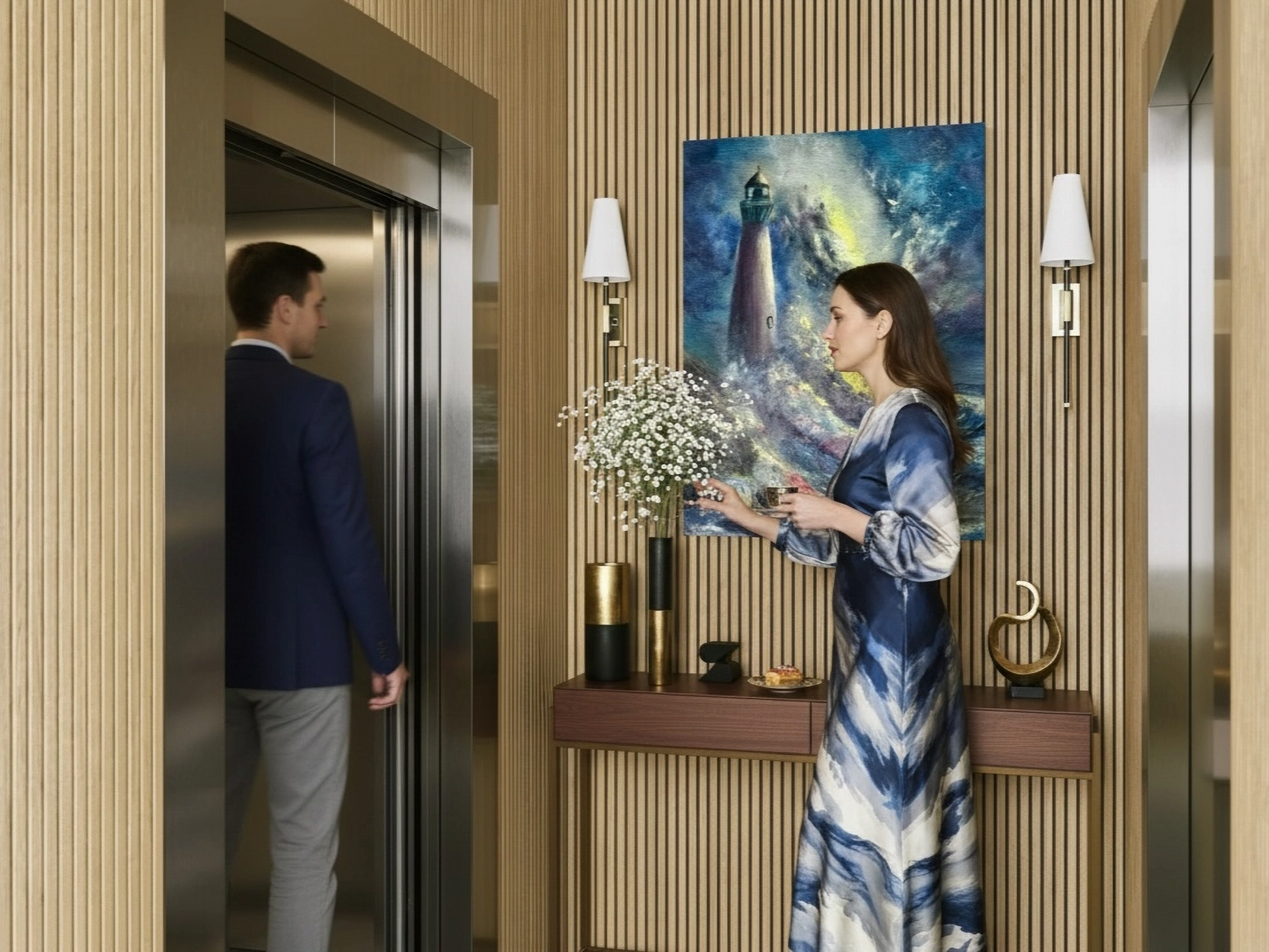 Lighthouse Seascape Canvas Print — "Lighthouse by Dawn" product thumbnail image Lighthouse Seascape Canvas Print — "Lighthouse by Dawn" product thumbnail image