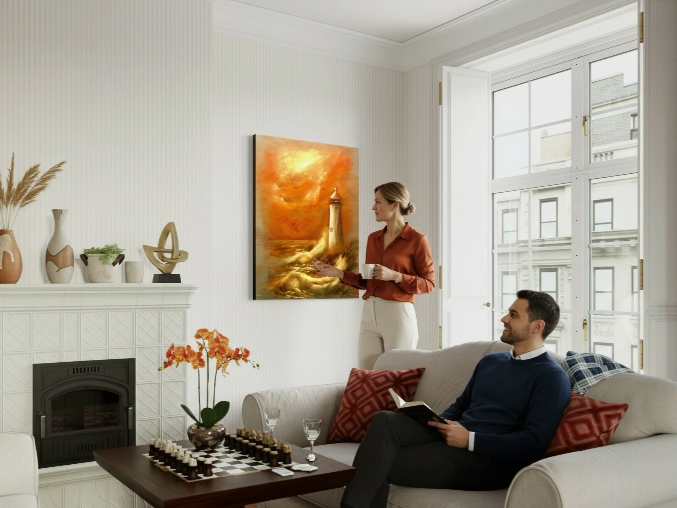 Lighthouse Vignette Canvas Print (Small-Super) product thumbnail image Lighthouse Vignette Canvas Print (Small-Super) product thumbnail image