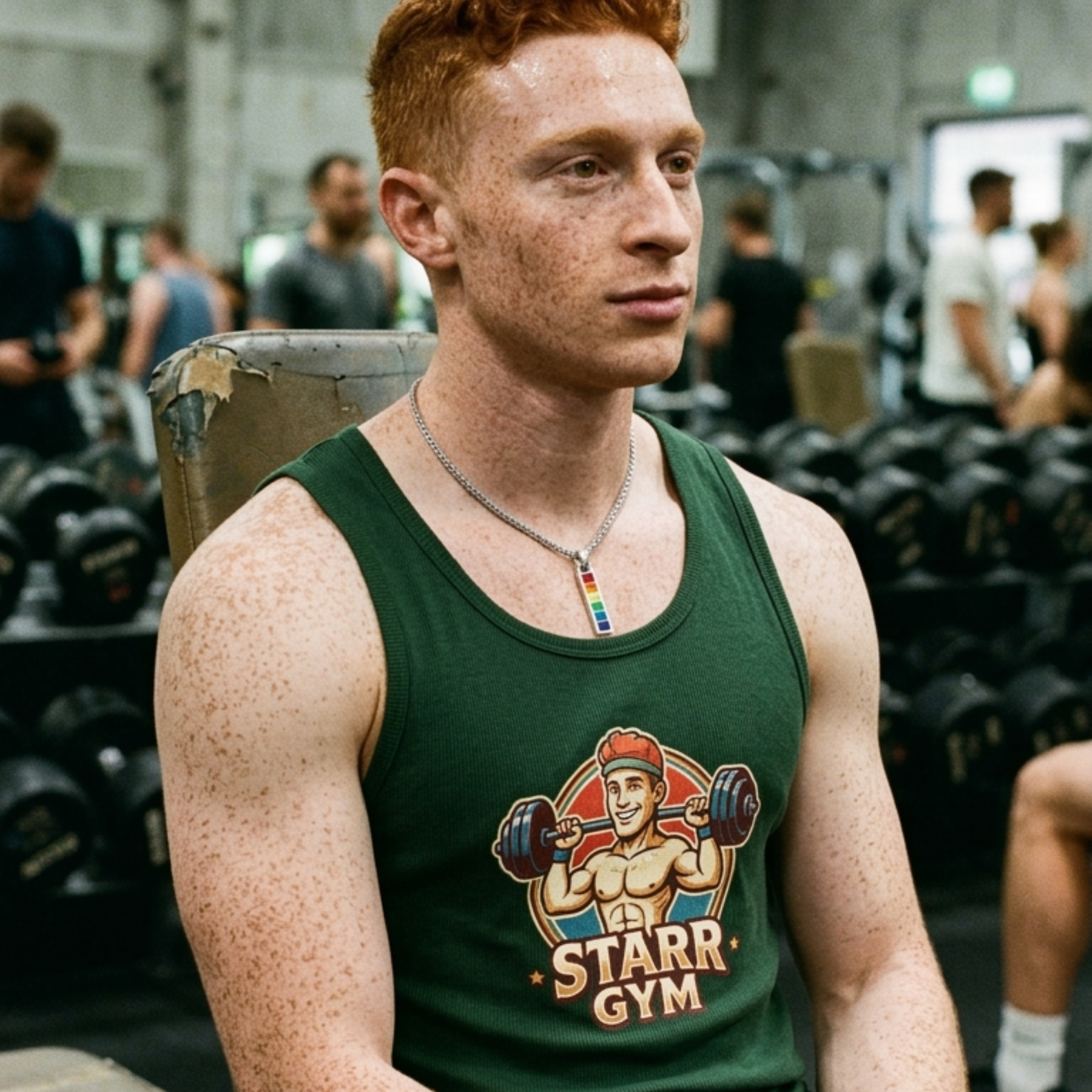 Gym Tank Top — 'Starr Gym' Vintage Weightlifter Muscle Tank product thumbnail image Gym Tank Top — 'Starr Gym' Vintage Weightlifter Muscle Tank product thumbnail image