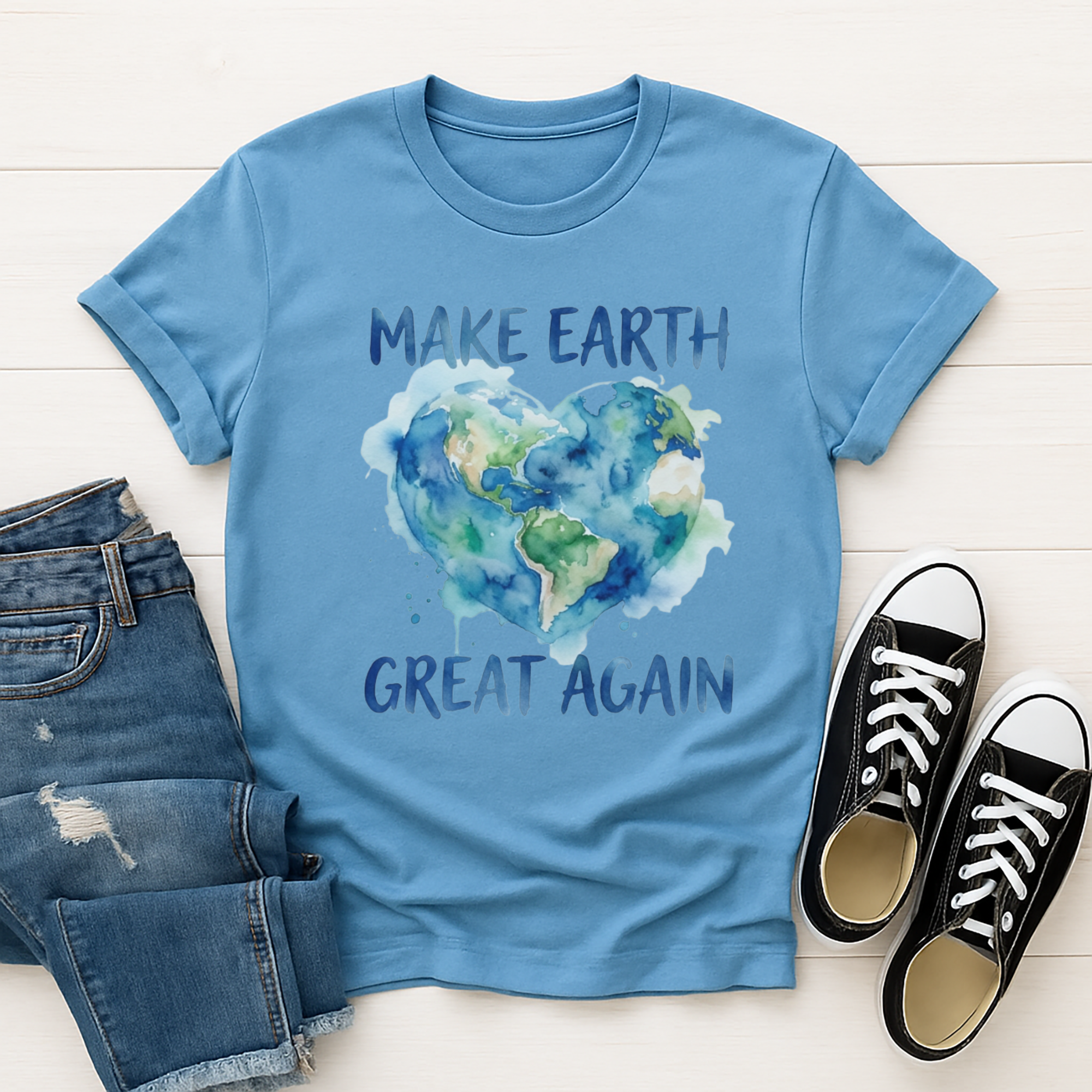 "Make Earth Great Again" Watercolor Tee product thumbnail image