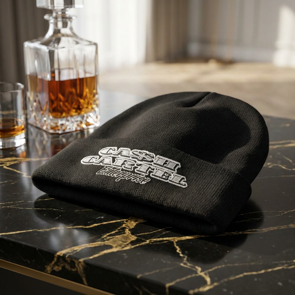 Ca$h Cartel Embroidered Knit Beanie