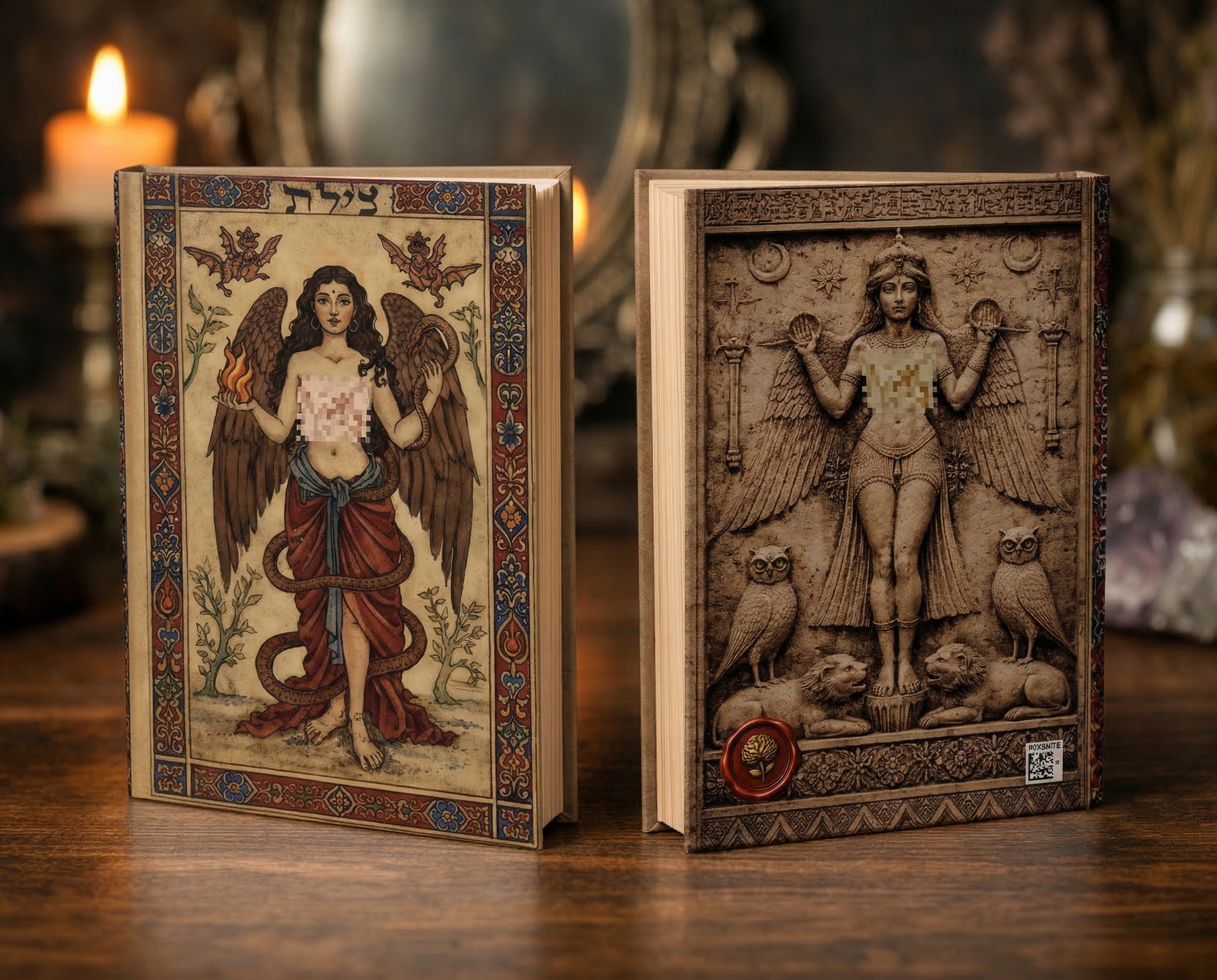 Lilith Journal | Dark Feminine Mythology Notebook | Lilith Codex Hardcover Journal | Occult Aesthetic Writing Journal product thumbnail image Lilith Journal | Dark Feminine Mythology Notebook | Lilith Codex Hardcover Journal | Occult Aesthetic Writing Journal product thumbnail image