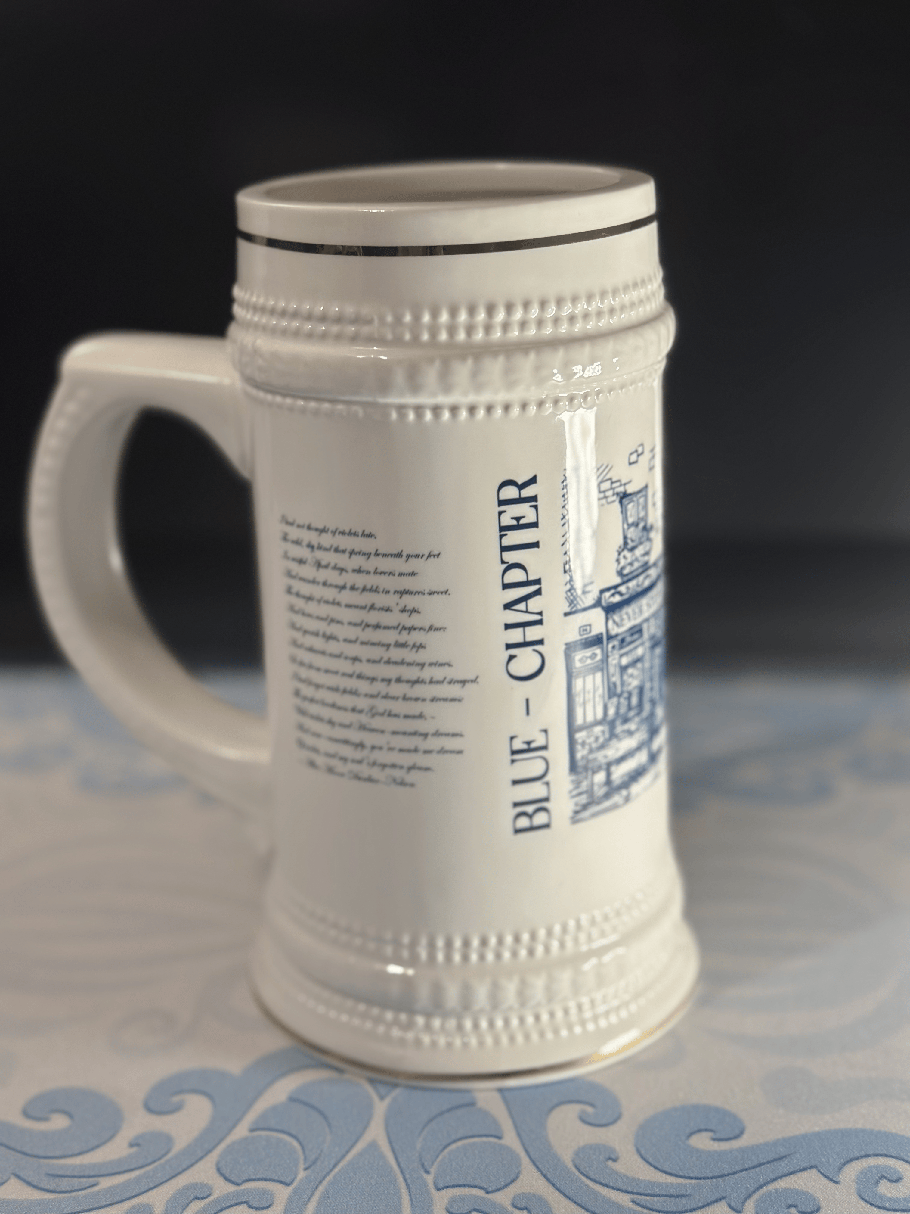 Sonnet — Antique Bookshop Stein Mug product thumbnail image Sonnet — Antique Bookshop Stein Mug product thumbnail image