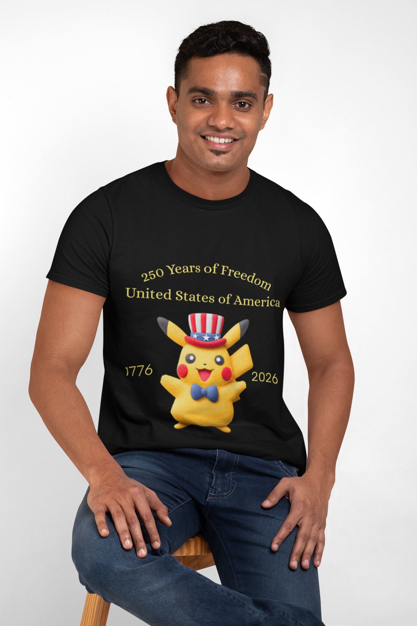 250 Years of Freedom Tee — 1776–2026 Patriotic Graphic T-Shirt product thumbnail image