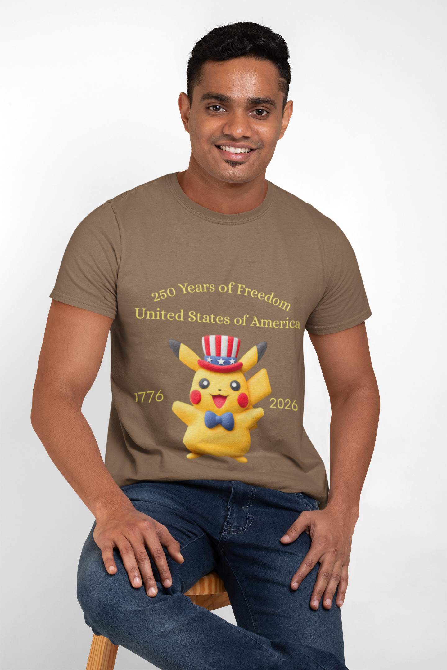 250 Years of Freedom Tee — 1776–2026 Patriotic Graphic T-Shirt product thumbnail image