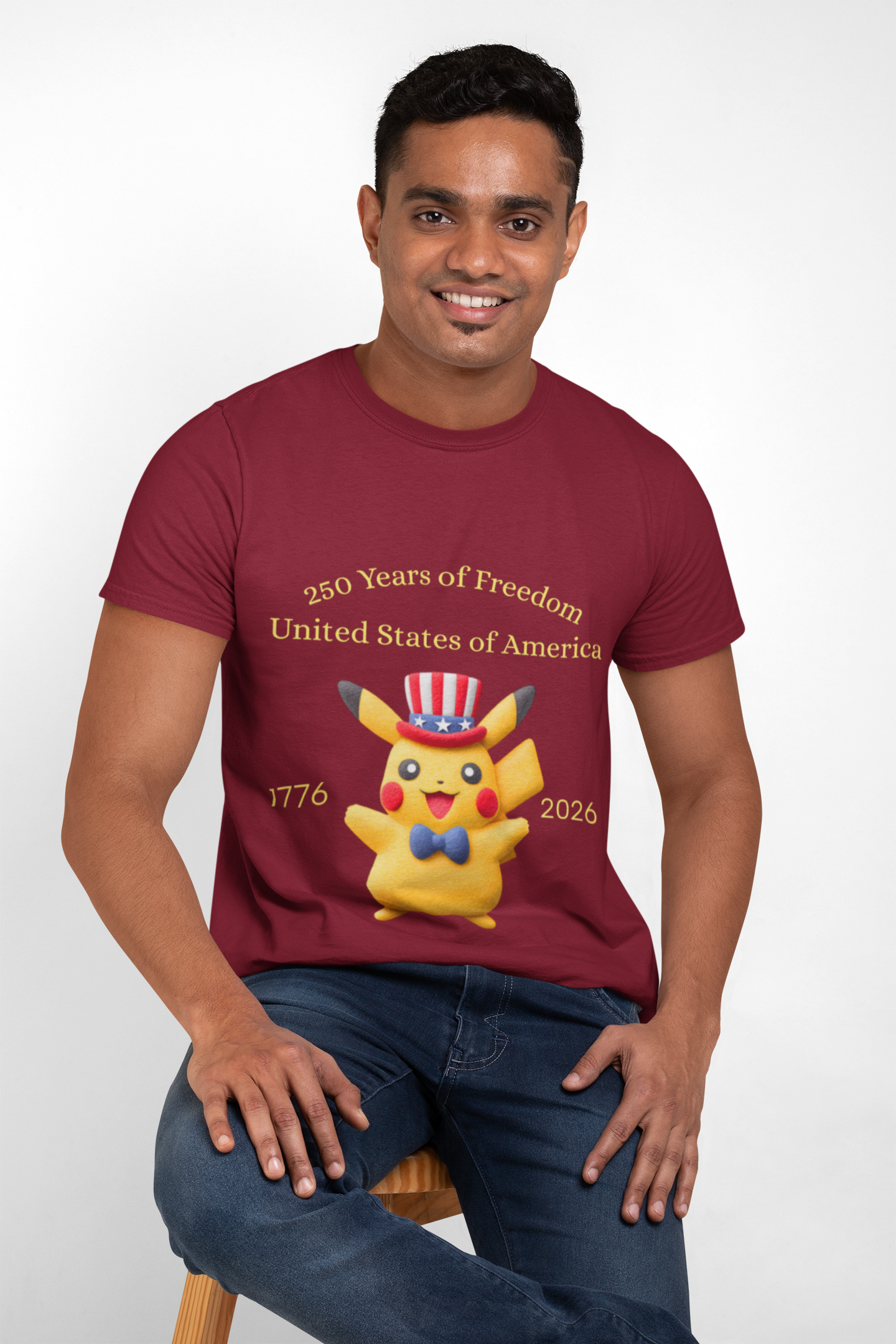 250 Years of Freedom Tee — 1776–2026 Patriotic Graphic T-Shirt product thumbnail image 250 Years of Freedom Tee — 1776–2026 Patriotic Graphic T-Shirt product thumbnail image