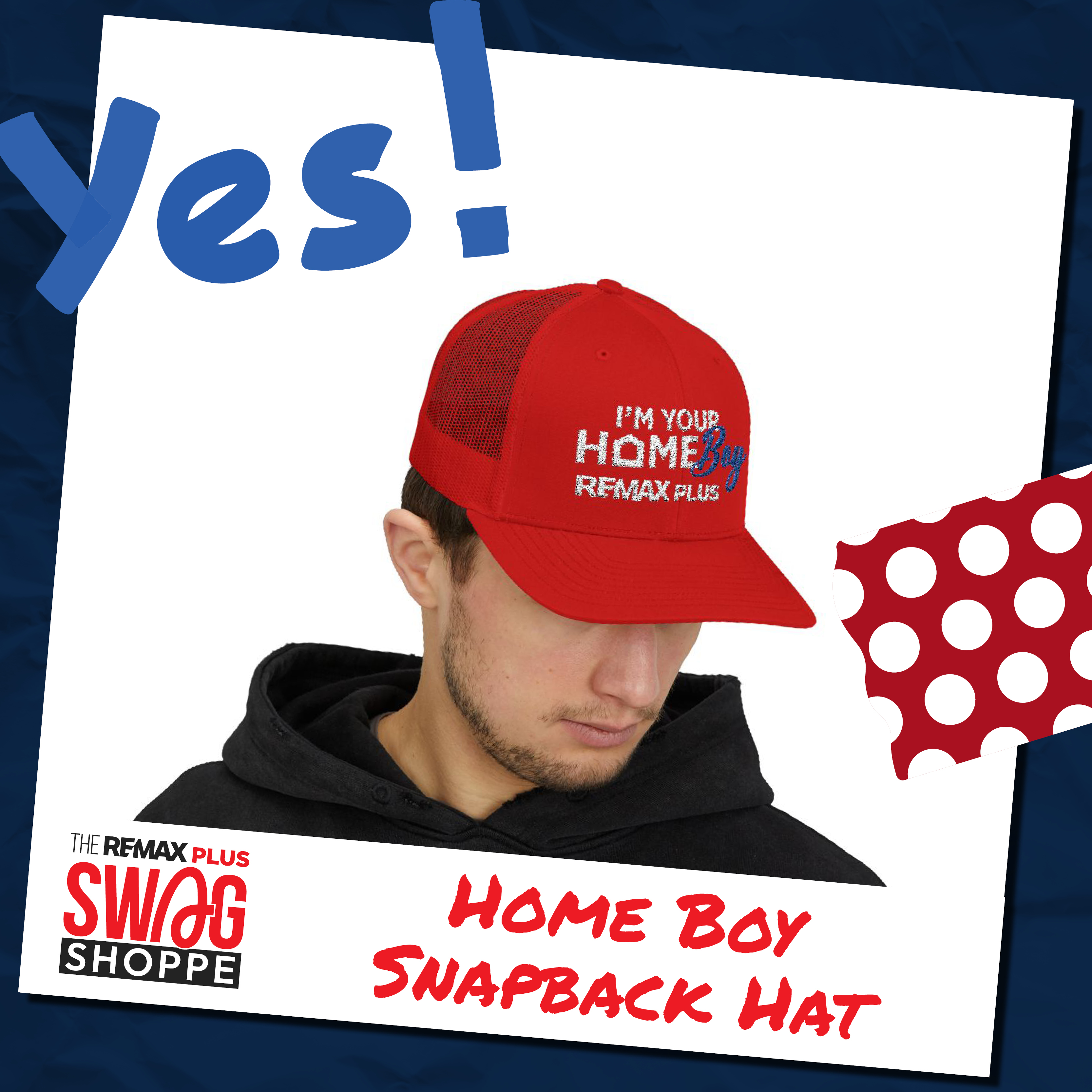 I'm Your Home Boy Snapback Trucker Cap product thumbnail image I'm Your Home Boy Snapback Trucker Cap product thumbnail image