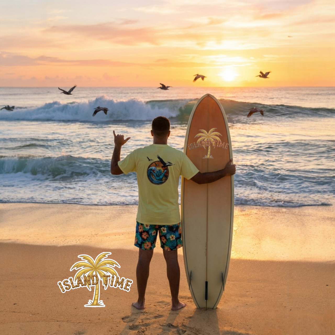 Hang Loose Surf Tee product thumbnail image Hang Loose Surf Tee product thumbnail image