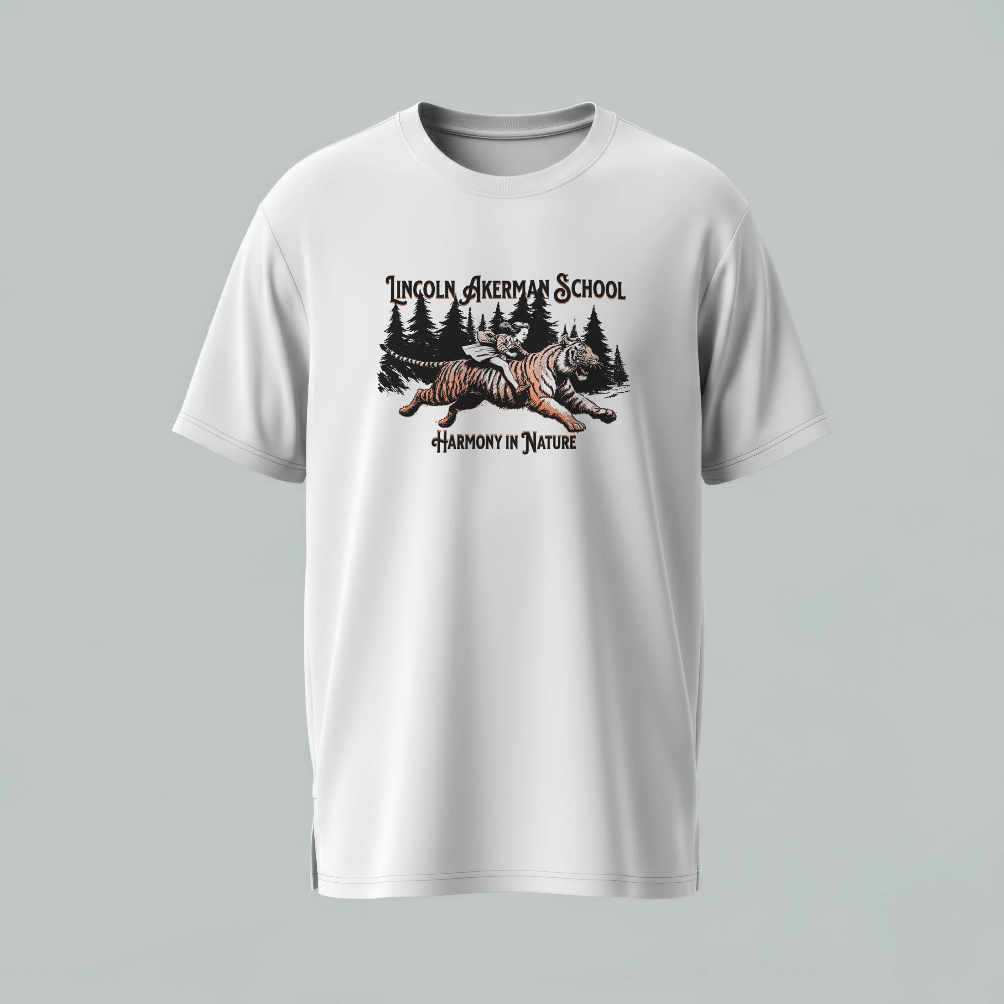 Kids' LAS "Harmony in Nature" Cotton Short Sleeve Tee — Youth Soft Athletic T-Shirt product thumbnail image