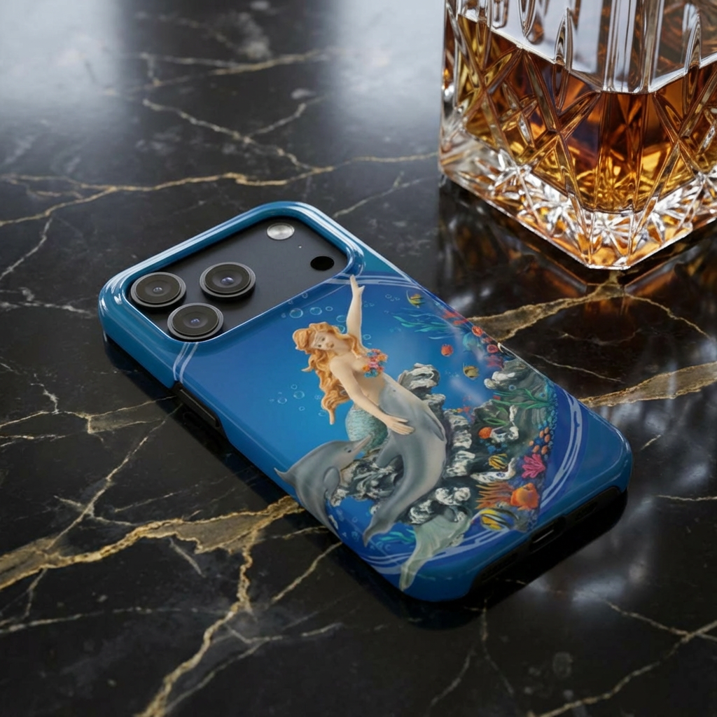 Mermaid Slim Phone Case — Ocean Fantasy Mobile Cover product thumbnail image Mermaid Slim Phone Case — Ocean Fantasy Mobile Cover product thumbnail image