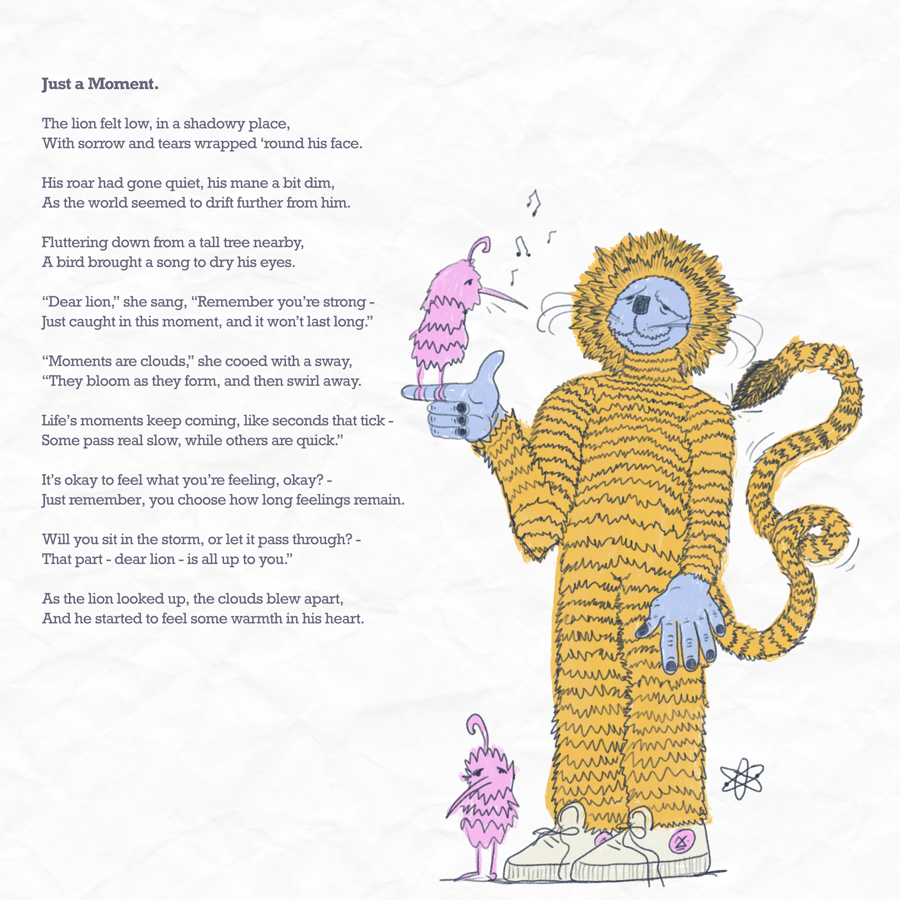 Poem on Canvas • "Just a Moment" product thumbnail image