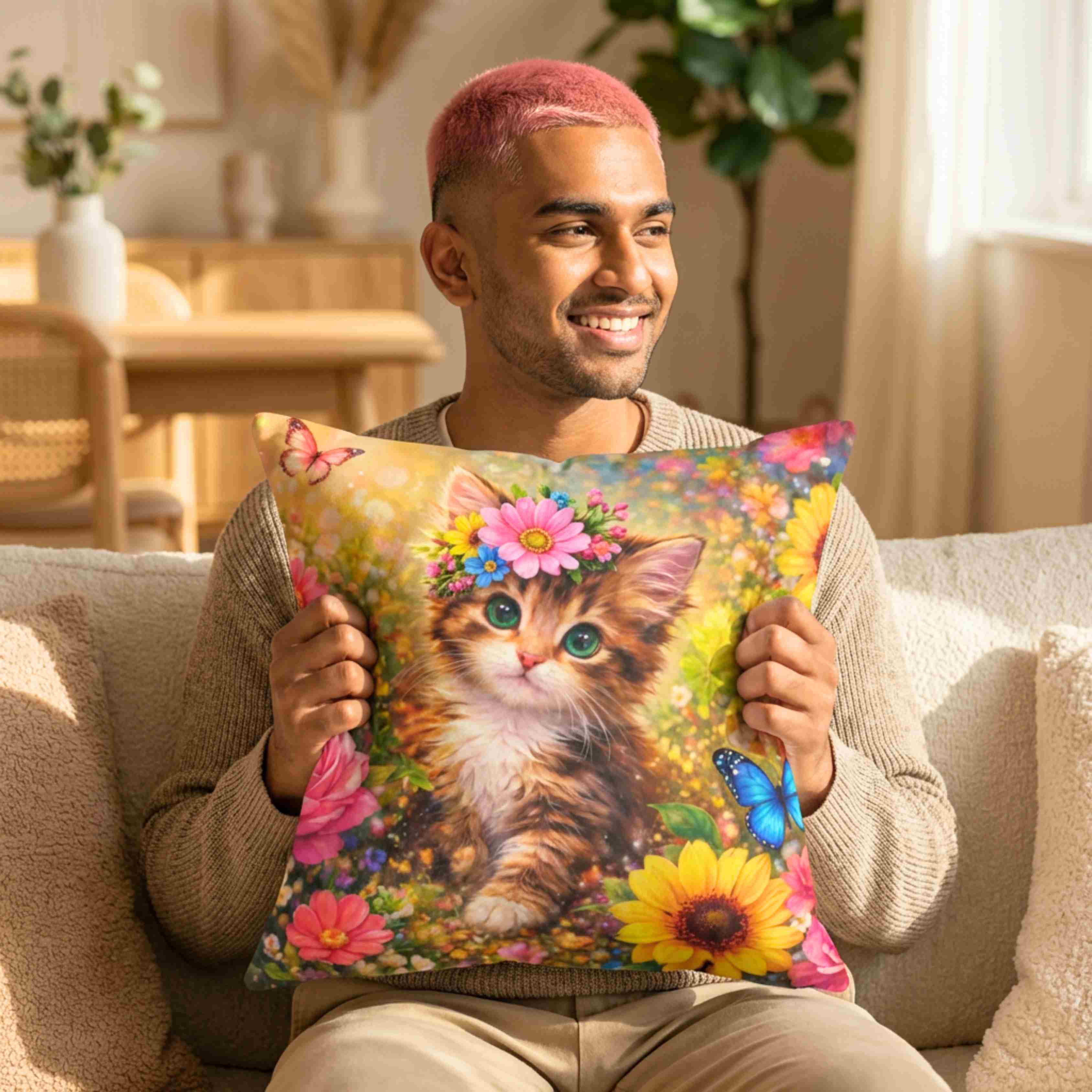 Cat Cushions | Cat Pillows | Washable Cat Pillow Case product thumbnail image Cat Cushions | Cat Pillows | Washable Cat Pillow Case product thumbnail image