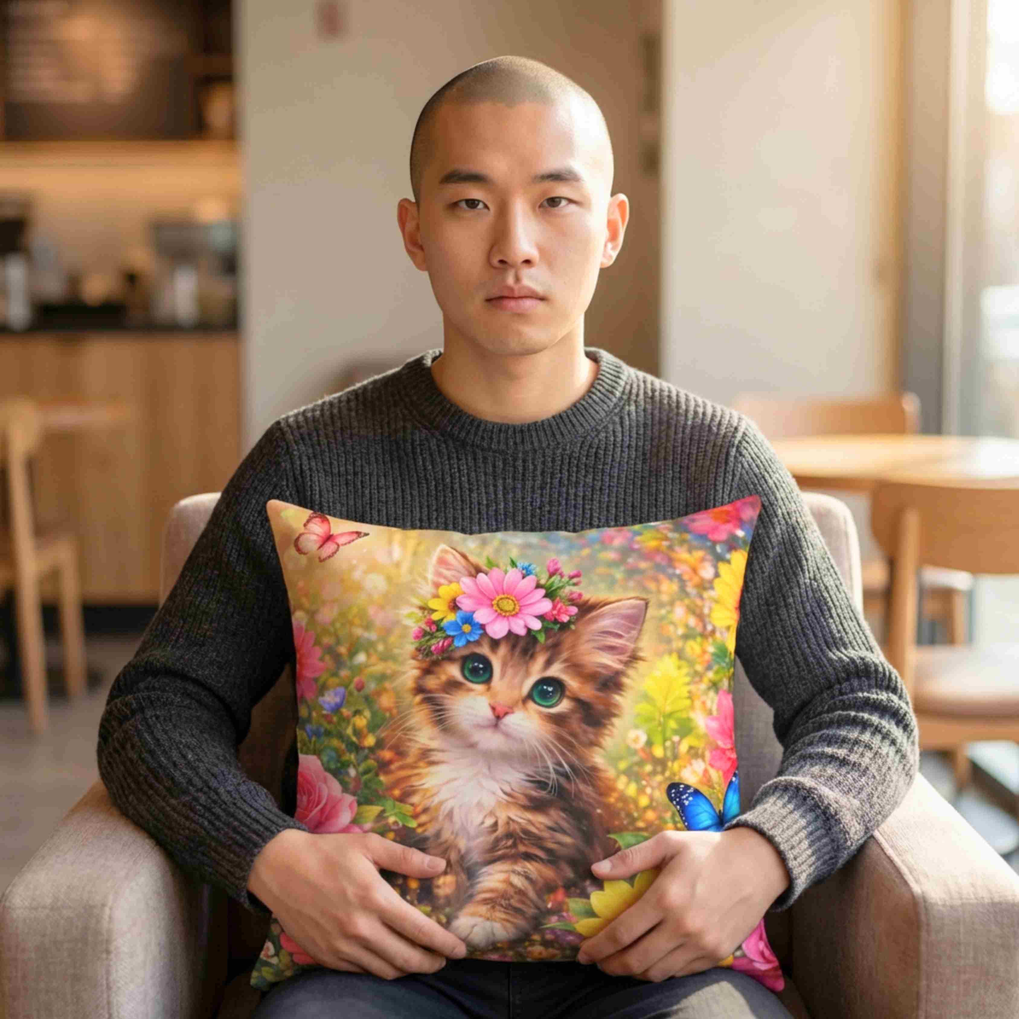 Cat Cushions | Cat Pillows | Washable Cat Pillow Case product thumbnail image