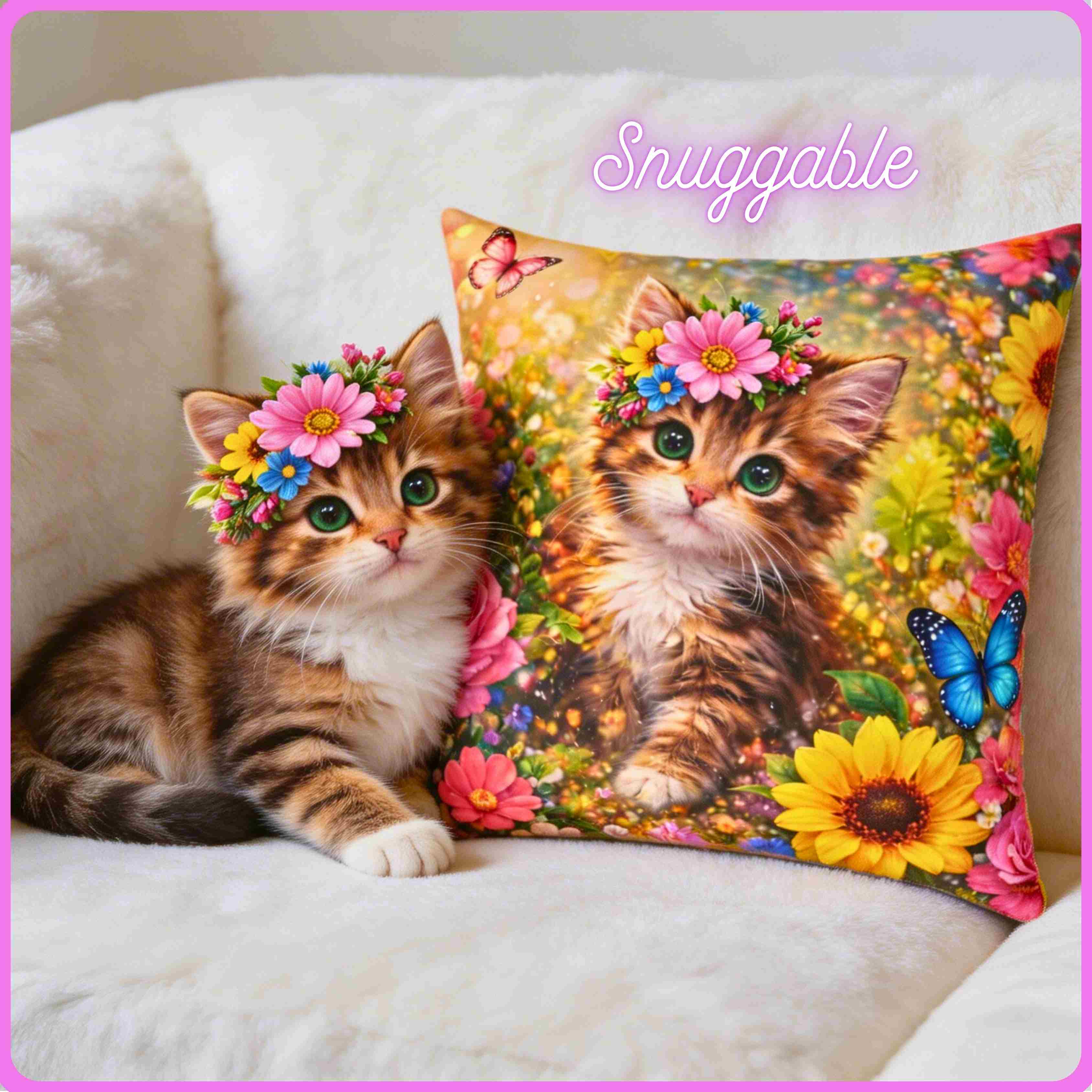 Cat Cushions | Cat Pillows | Washable Cat Pillow Case product thumbnail image Cat Cushions | Cat Pillows | Washable Cat Pillow Case product thumbnail image