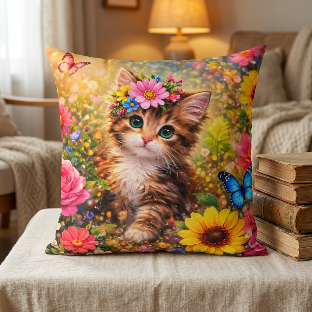 Cat Cushions | Cat Pillows | Washable Cat Pillow Case product thumbnail image