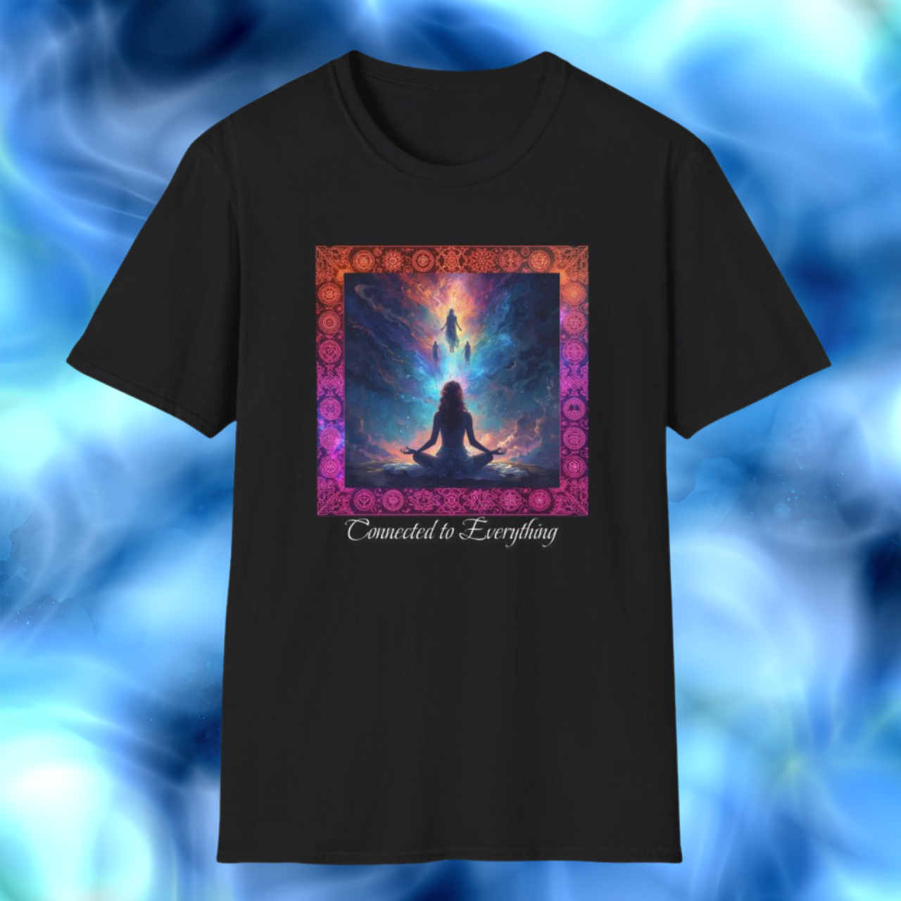 Meditation Connected to Everything T-Shirt -- Spiritual Yoga Tee product thumbnail image
