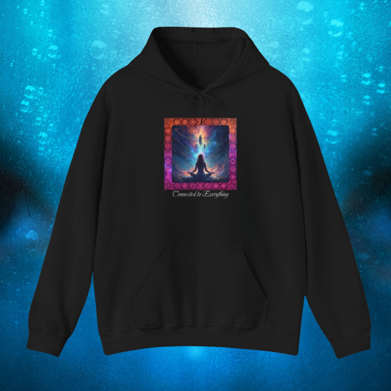 Meditation Energy Hoodie – "Connect to Everything" Spiritual Yoga Sweatshirt