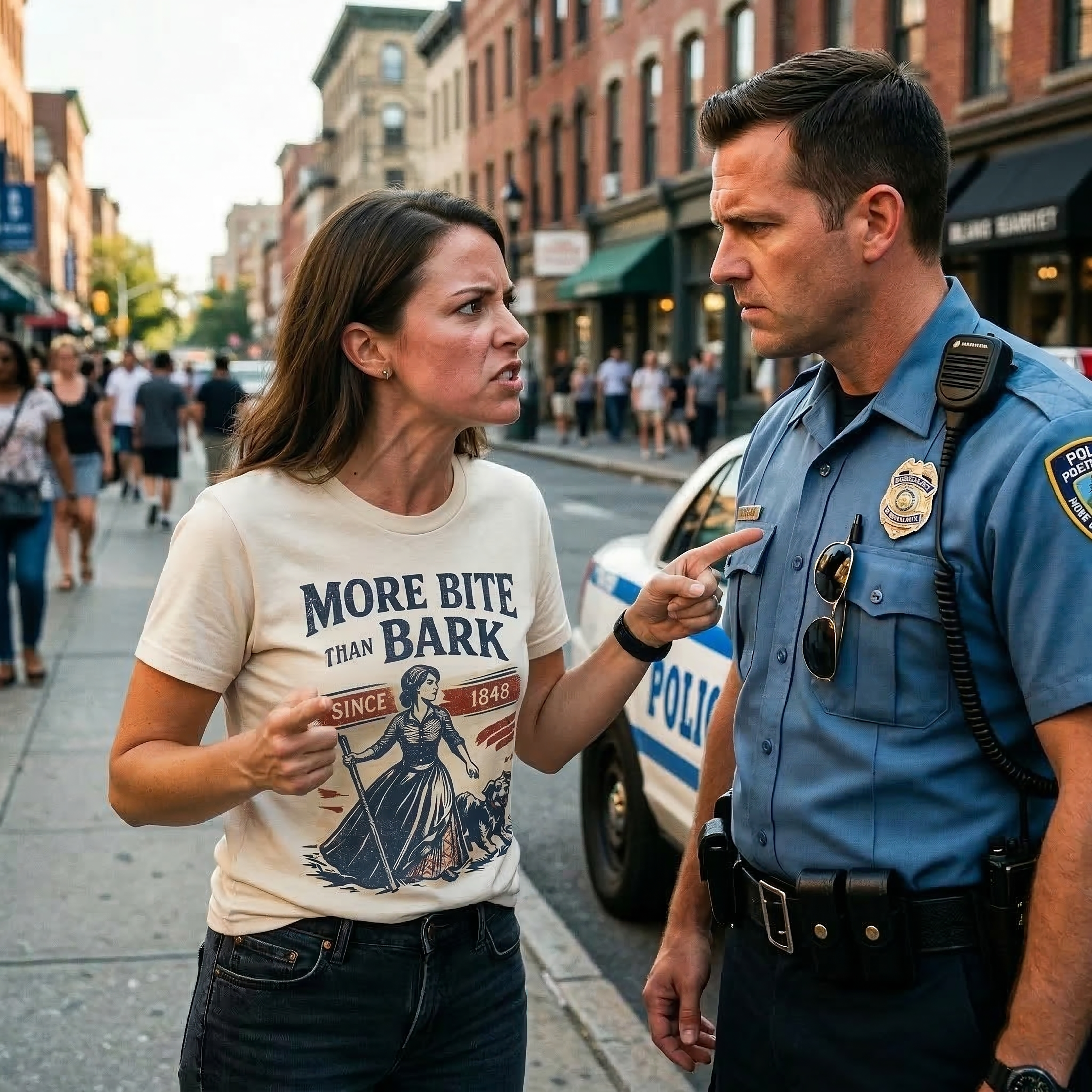 "More Bite Than Bark" Vintage 1848 Heritage Tee - Women's History product thumbnail image "More Bite Than Bark" Vintage 1848 Heritage Tee - Women's History product thumbnail image