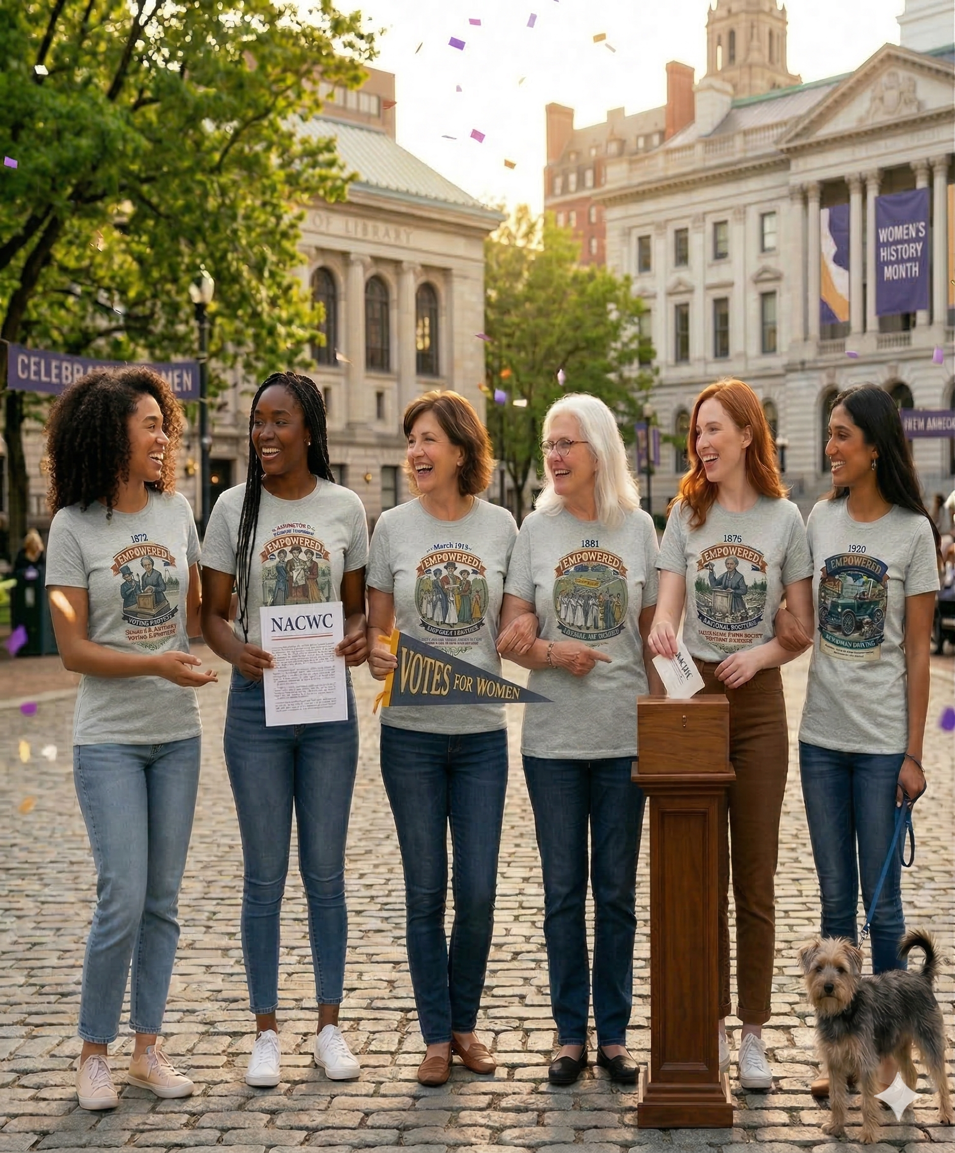 EMPOWERED - 1890: Unite the Ladies (The Unstoppable Force) - Women's History vintage t-shirt product thumbnail image EMPOWERED - 1890: Unite the Ladies (The Unstoppable Force) - Women's History vintage t-shirt product thumbnail image