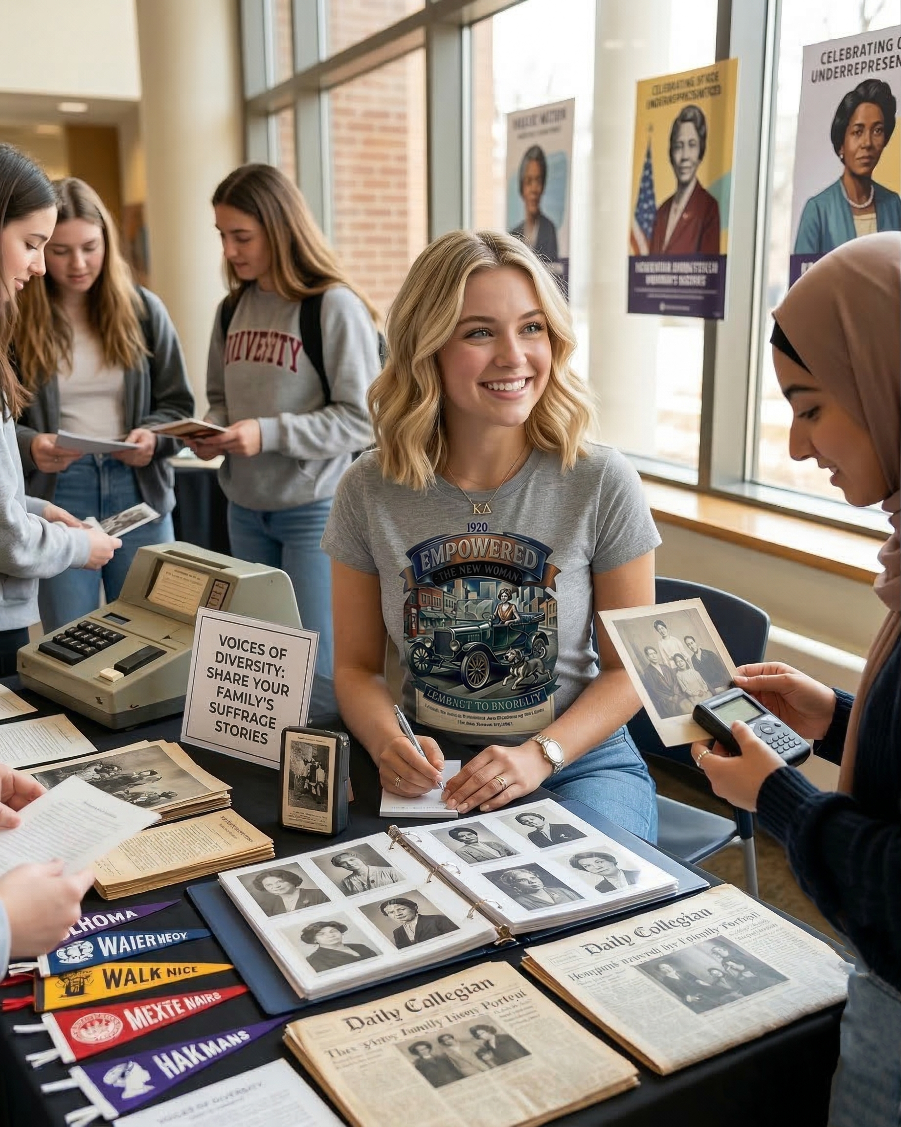EMPOWERED - 1920 The New Woman (The Victory) - The 19th Amendment is passed - Women's History Vintage T-shirt  product thumbnail image