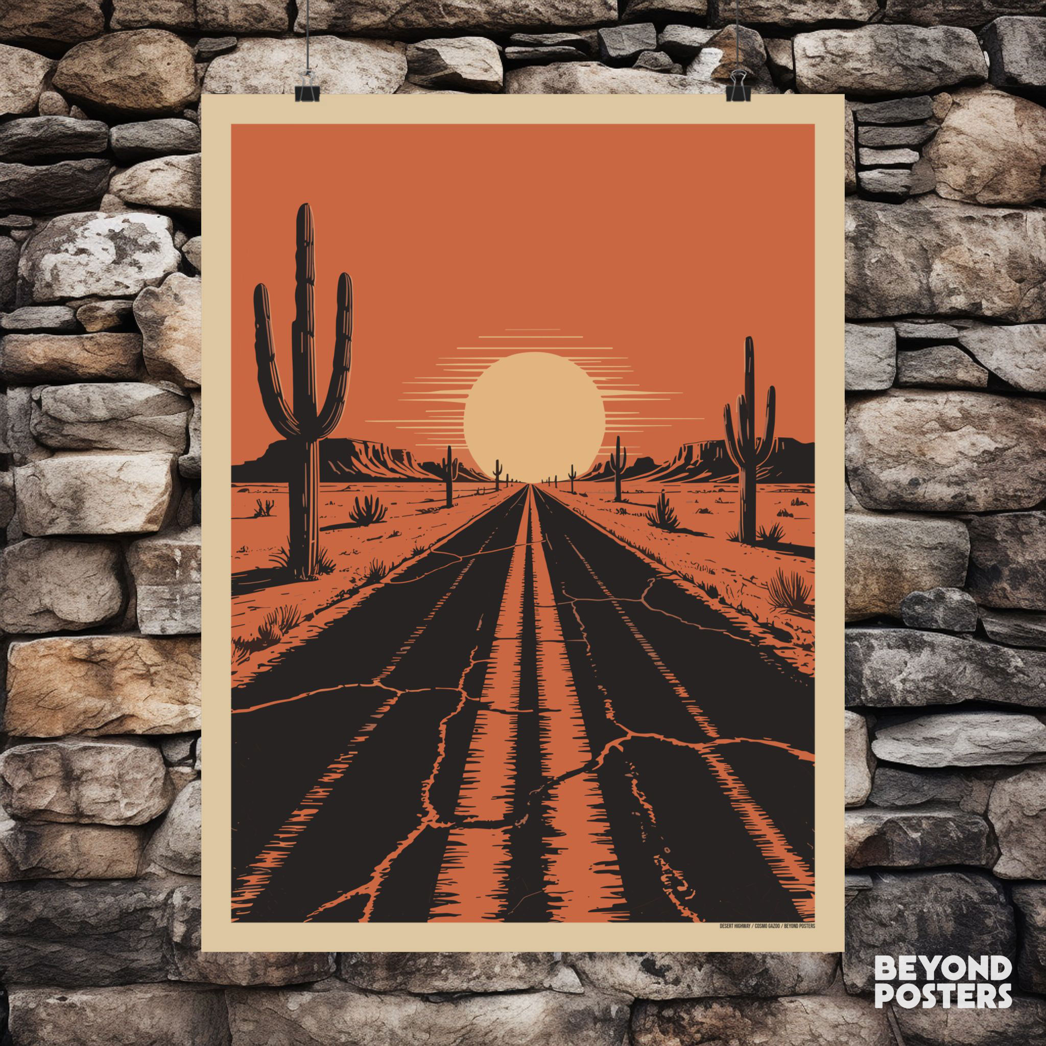 Desert Highway — Endless Road Poster product thumbnail image