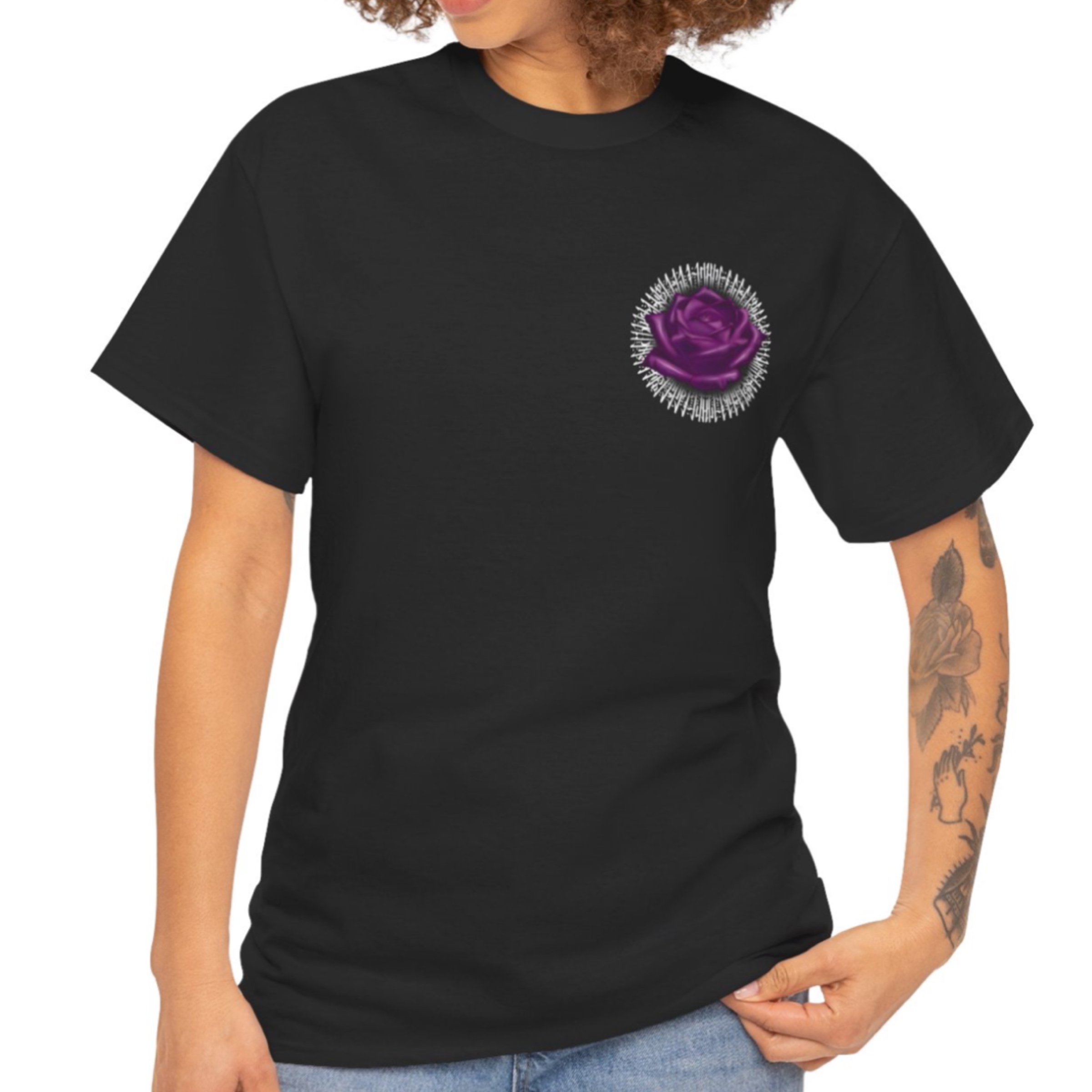 “Rose for the Wicked ” — Unisex Graphic Tee product thumbnail image “Rose for the Wicked ” — Unisex Graphic Tee product thumbnail image
