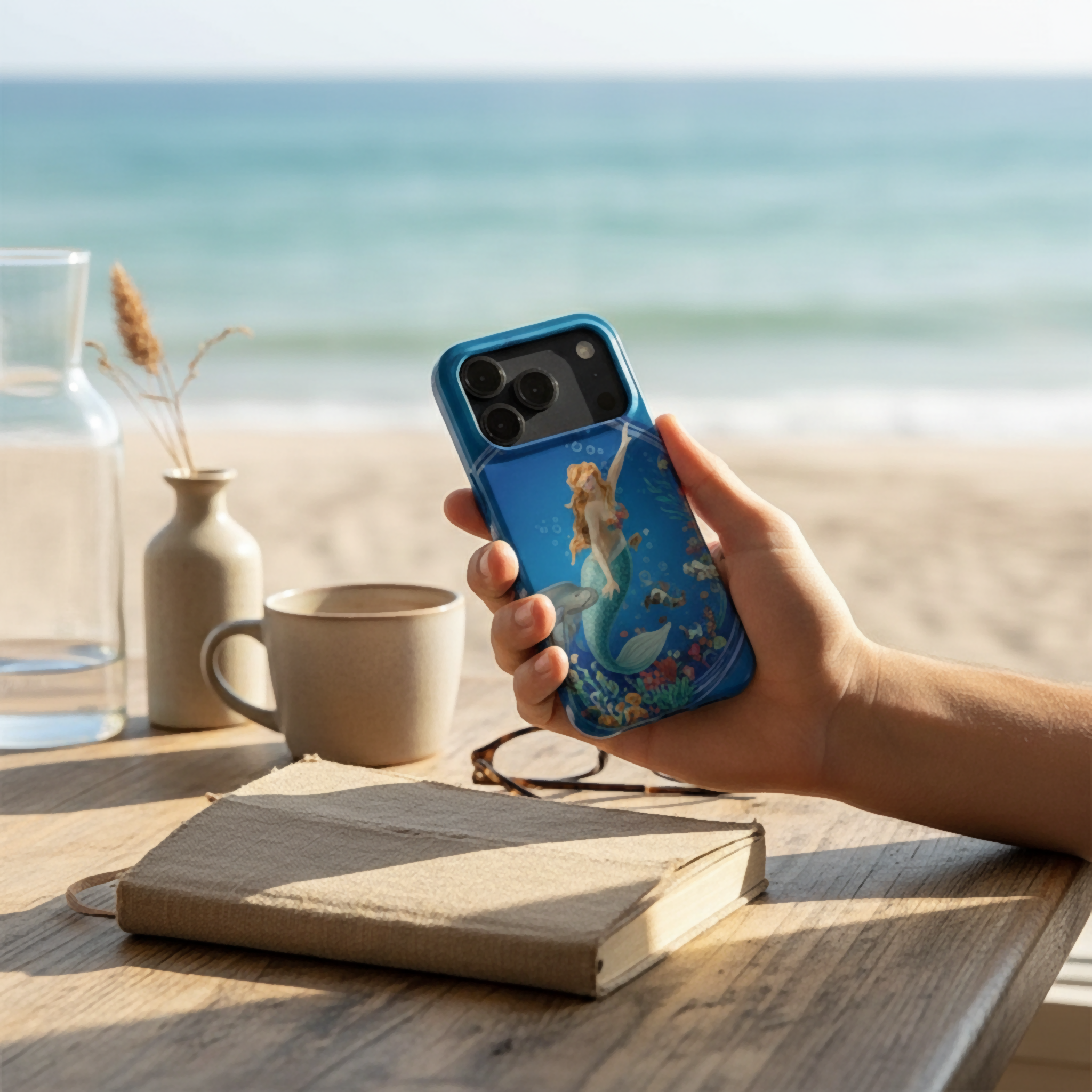 Mermaid Sea Phone Case — Tough Magnetic Protective Case with Vintage Mermaid Design. Vibrant, protective, and unmistakably magical. product thumbnail image