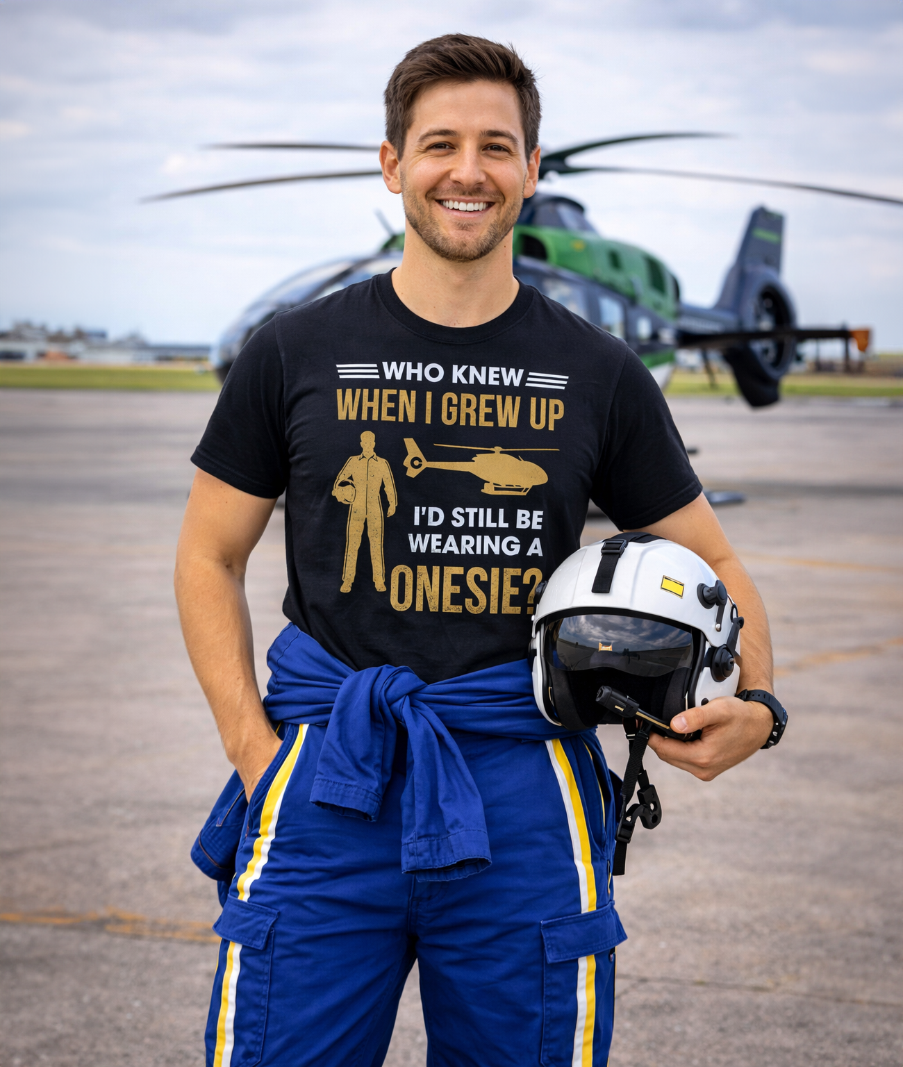 Who Knew EC135 Male Unisex Jersey Short Sleeve Tee product thumbnail image Who Knew EC135 Male Unisex Jersey Short Sleeve Tee product thumbnail image