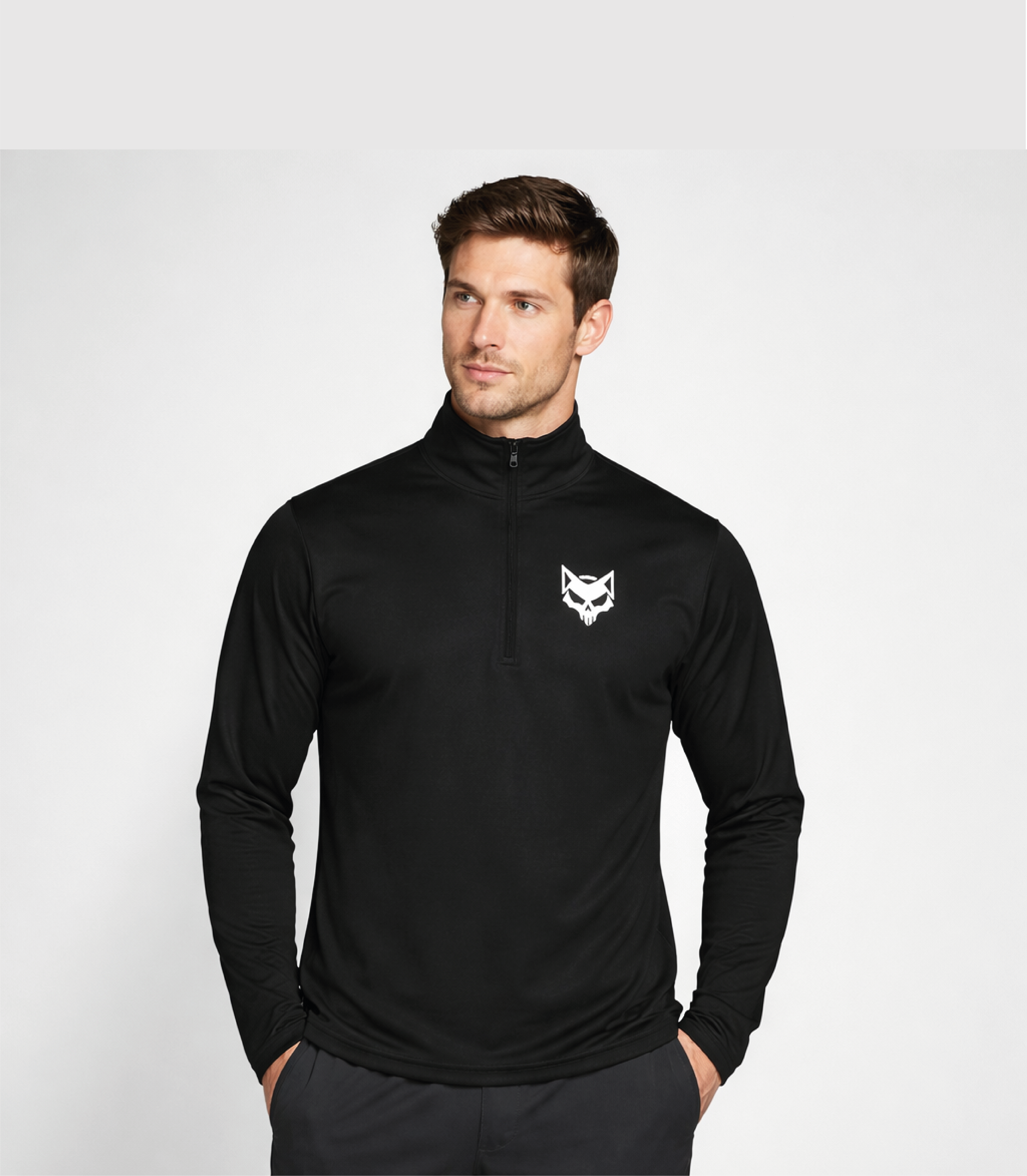 Dead Katt Quarter-Zip Pullover Shadow Instinct product thumbnail image
