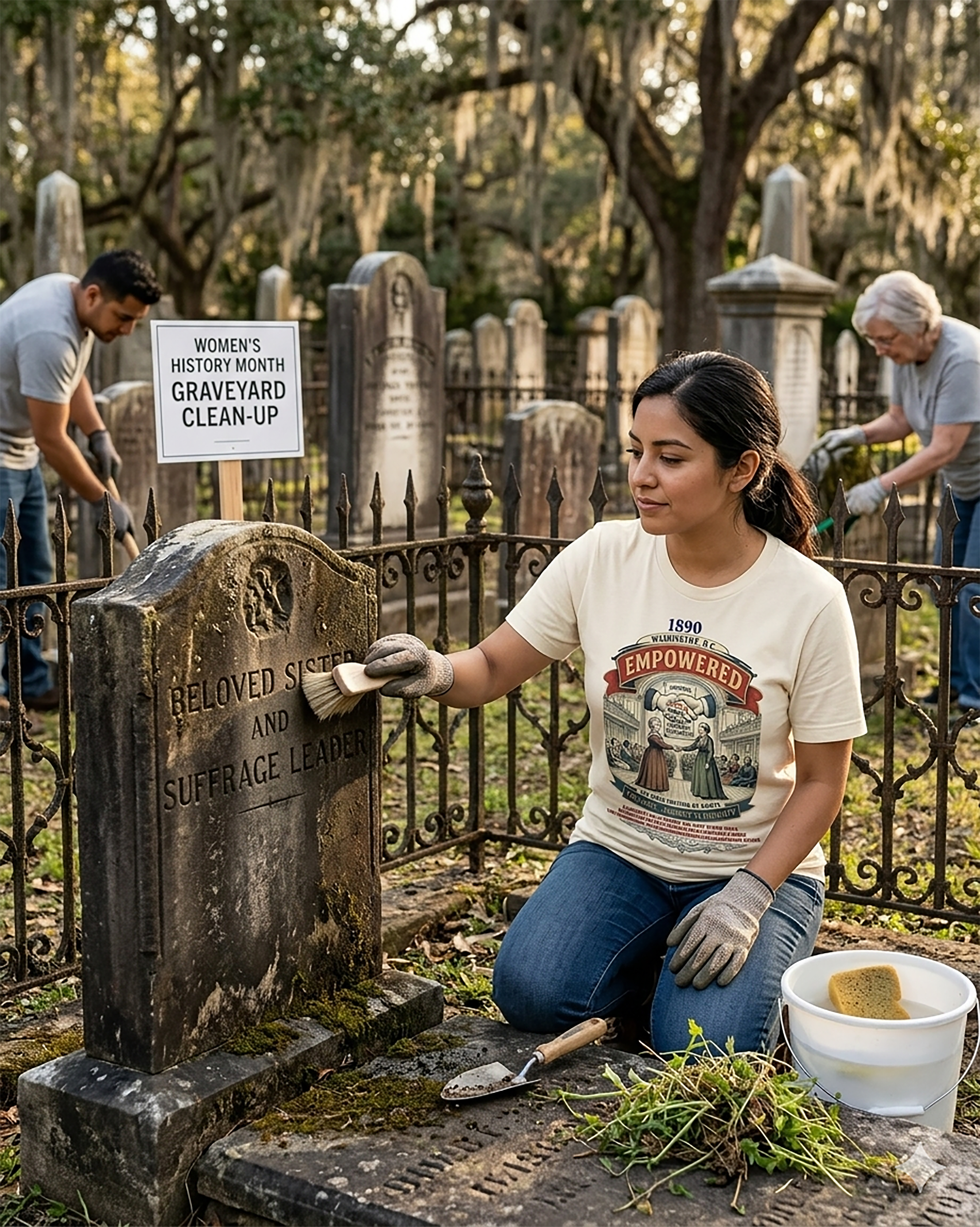 EMPOWERED - 1890: Unite the Ladies (The Unstoppable Force) - Women's History vintage t-shirt product thumbnail image