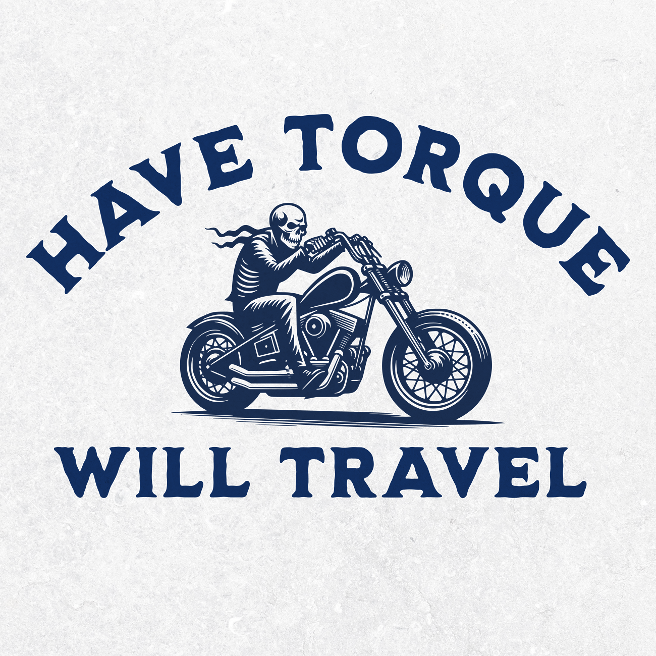 Biker Tee, Skeleton Riding a Bobber, Motorcycle Graphic Top product thumbnail image