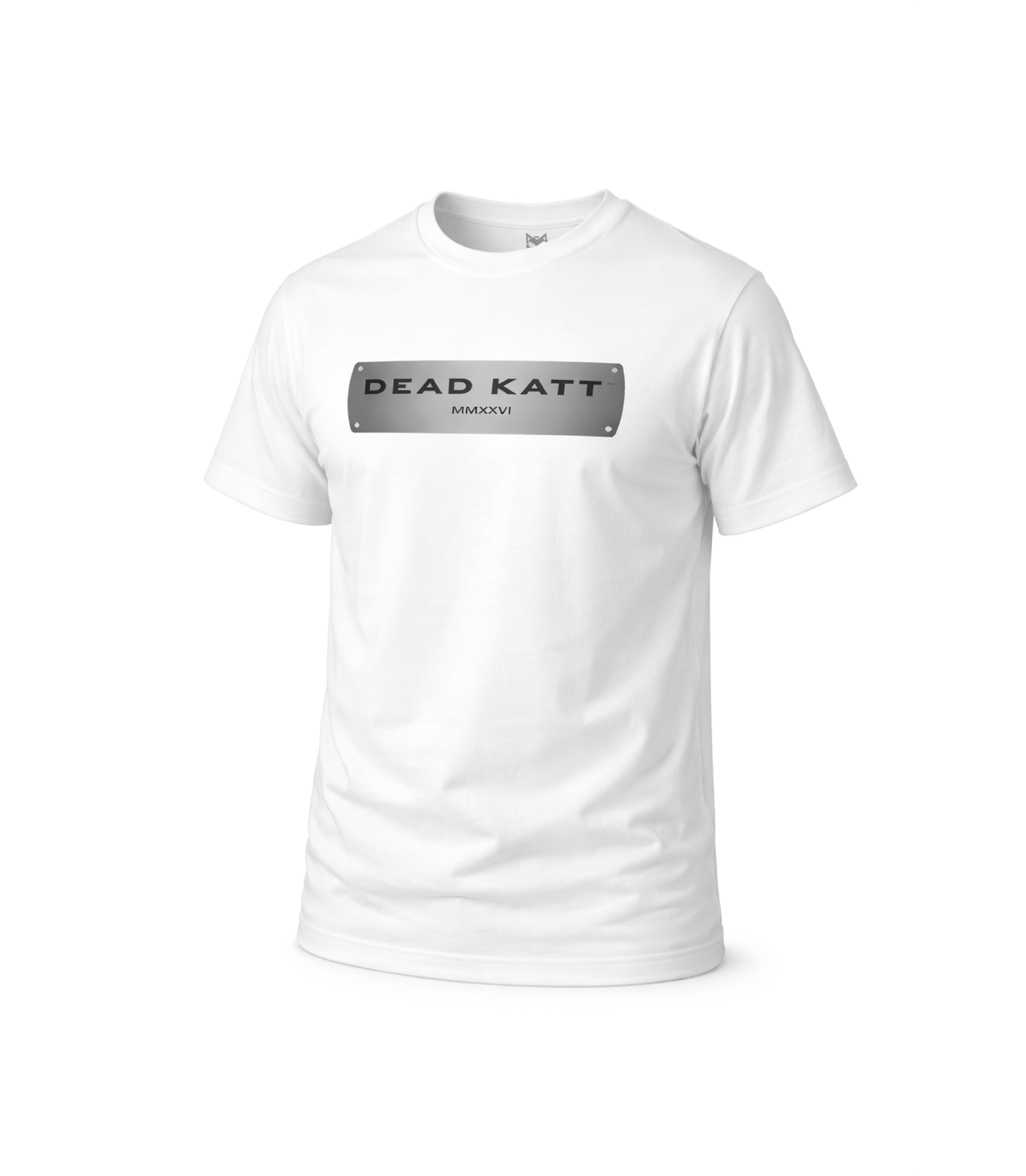 Dead Katt Steel Plate Edition – White Signature Tee product thumbnail image